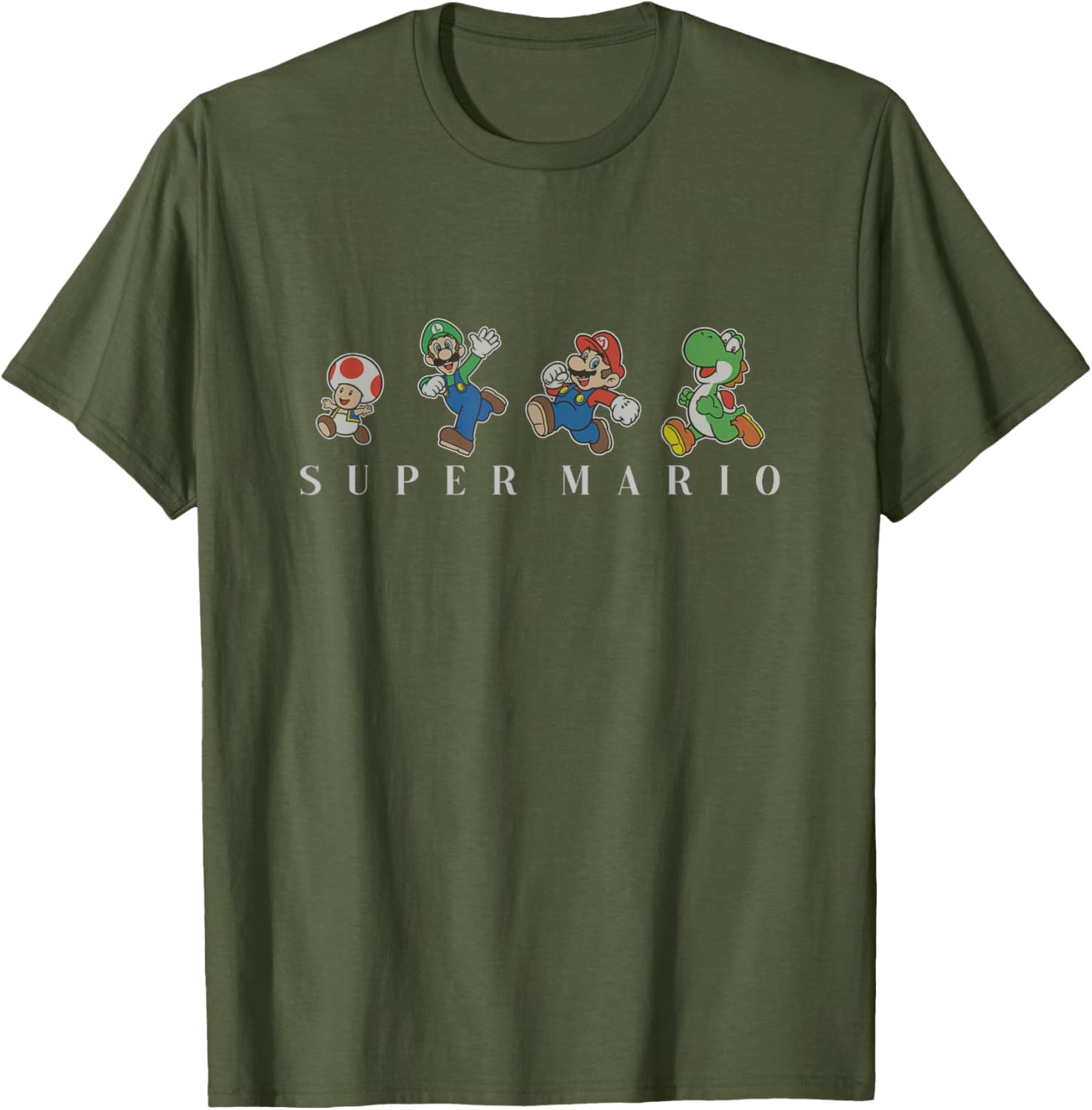 Super Mario Character Line Up T-Shirt for Gaming Fans and Collectors - 9