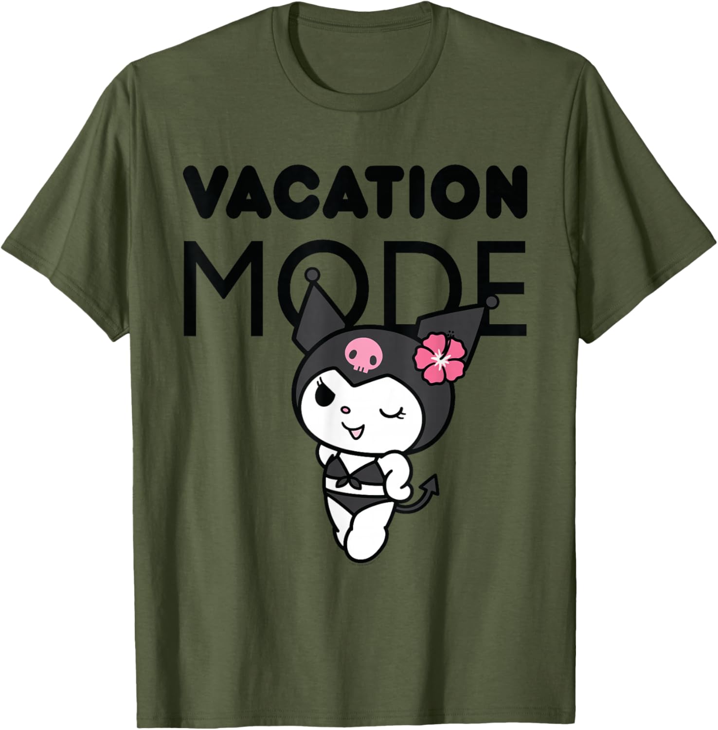 Kuromi Vacation Mode T-Shirt for Fun Summer Outfits and Casual Style - 10