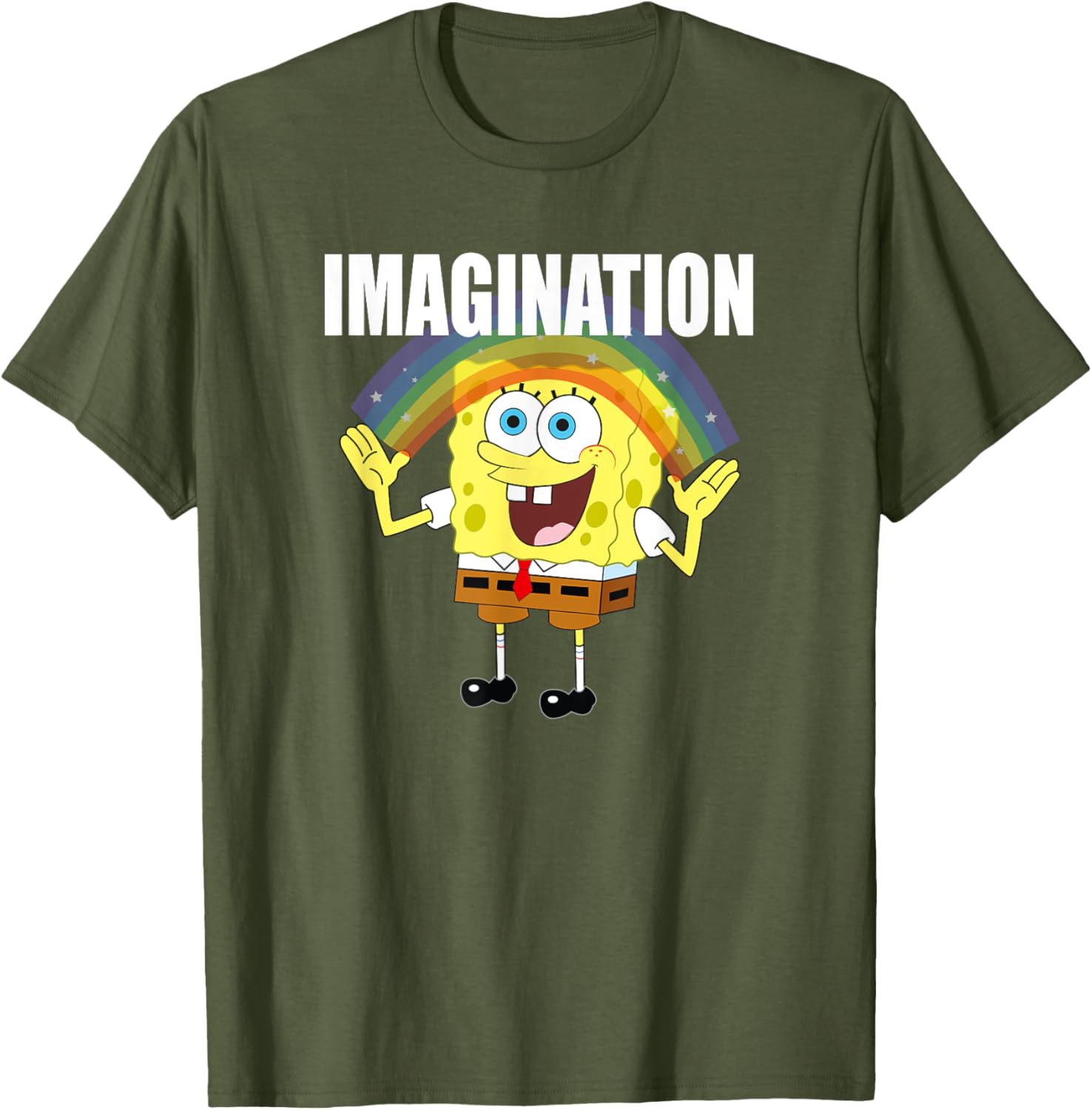 Mademark x SpongeBob SquarePants Rainbow Imagination T-Shirt for Fun Style - 16