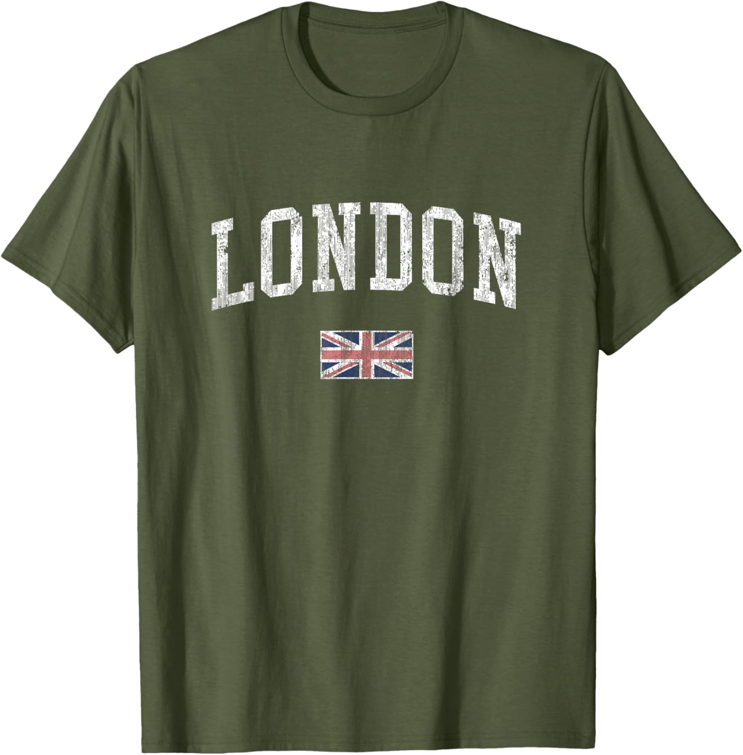 London Vintage Sports T-Shirt with British Flag Design for Men and Women - 18