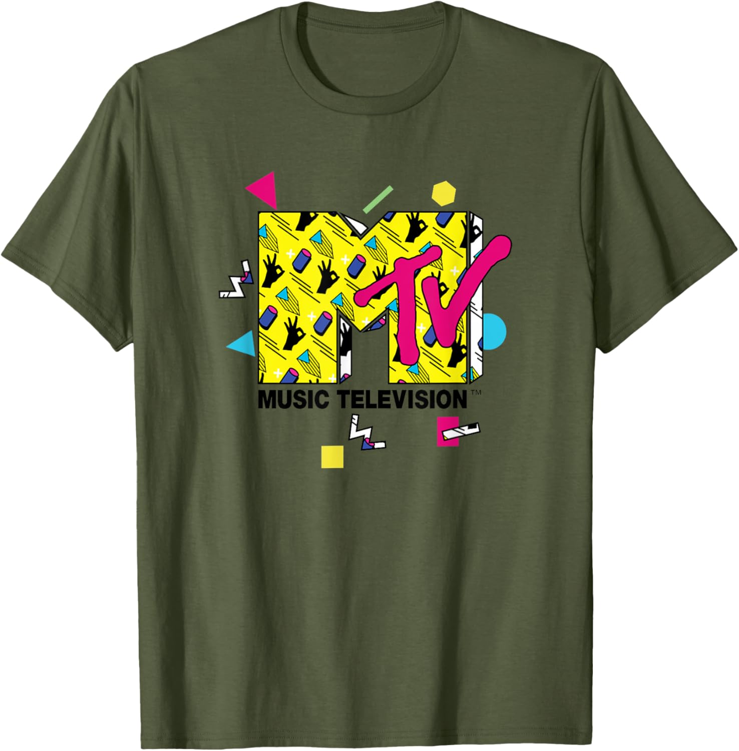 Mademark x MTV Official Logo T-Shirt with 80s 90s Party Art Design - 12