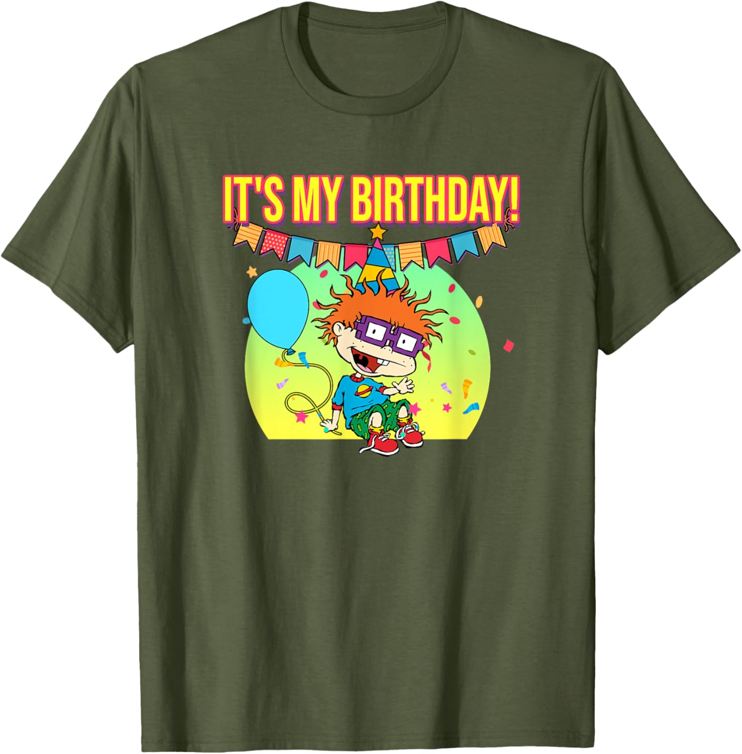 Mademark Rugrats Chuckie Finster Birthday T-Shirt for Kids and Adults - 9
