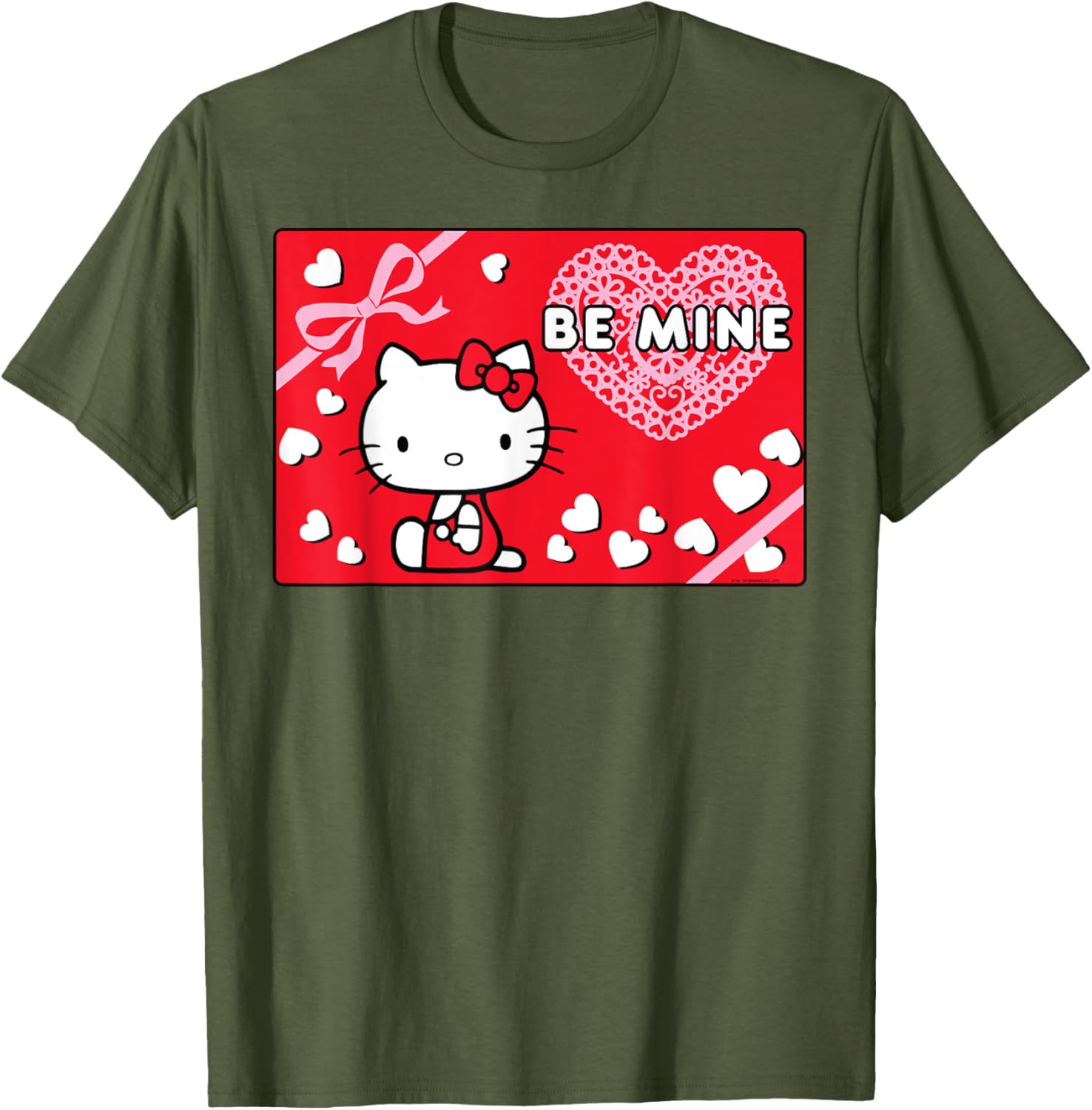 Cute Hello Kitty Valentine's Day Be Mine T-Shirt for Kids and Adults - 3