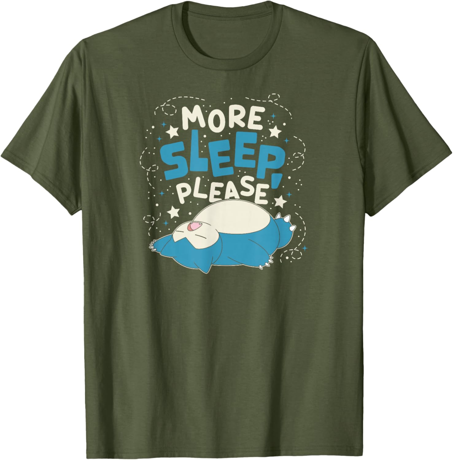 Snorlax More Sleep Please T-Shirt for Pokémon Fans - Comfy and Cute - 3