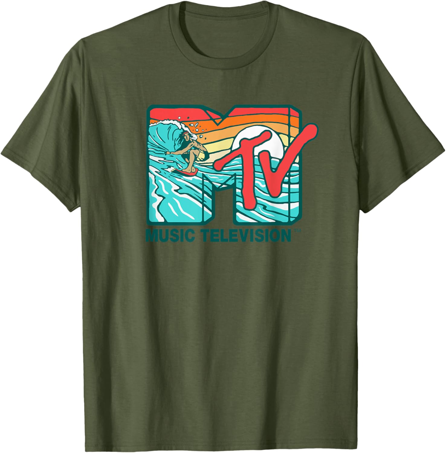 Mademark x MTV Surfer Logo Retro Graphic T-Shirt for Cool Style - 2