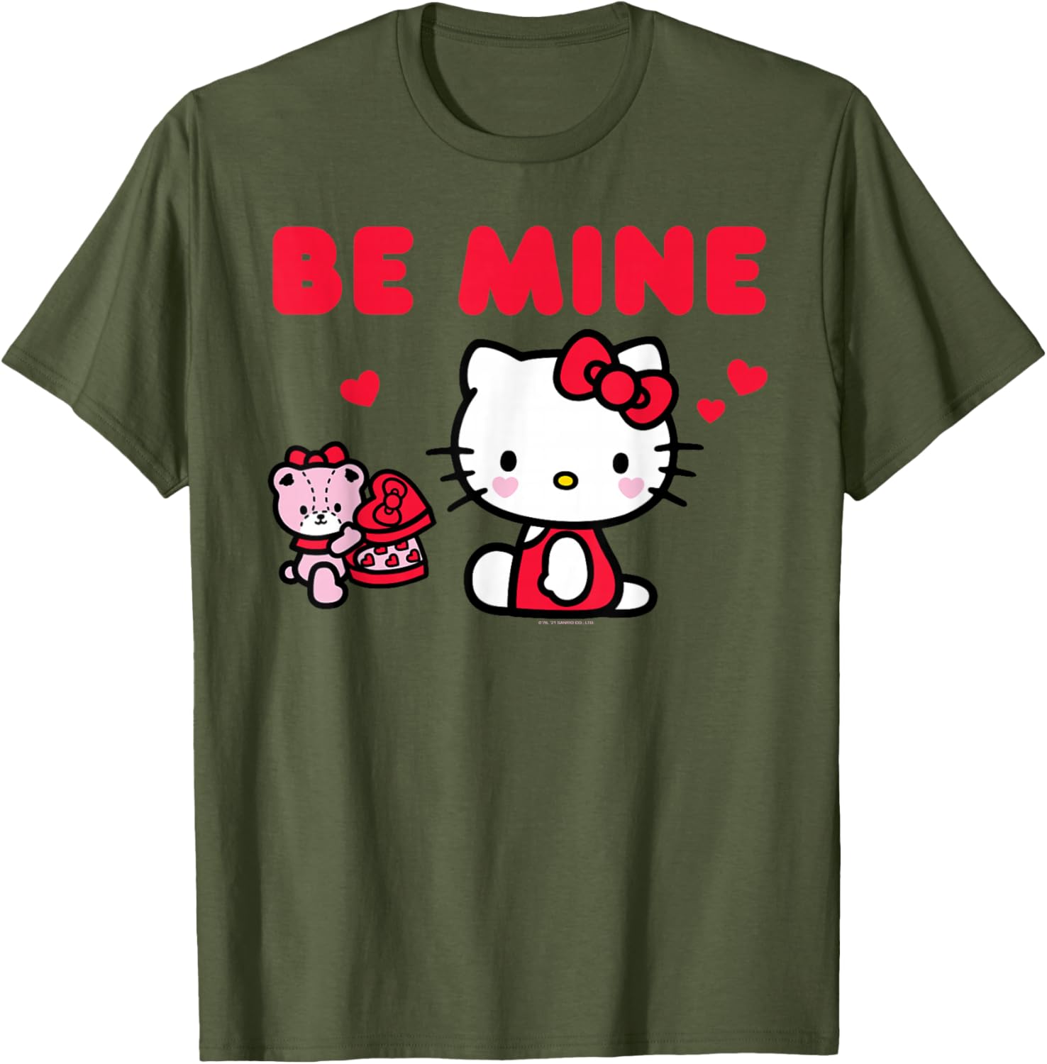 Cute Hello Kitty Be Mine Chocolates T-Shirt for Valentine's Day Fun - 12