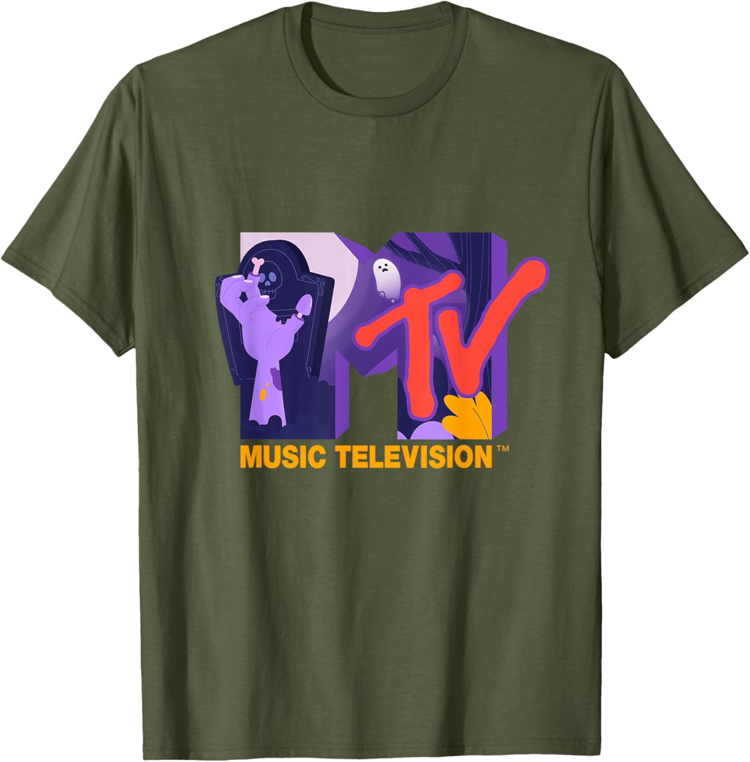 Mademark x MTV Official Logo Horror Party T-Shirt for Fun Occasions - 2