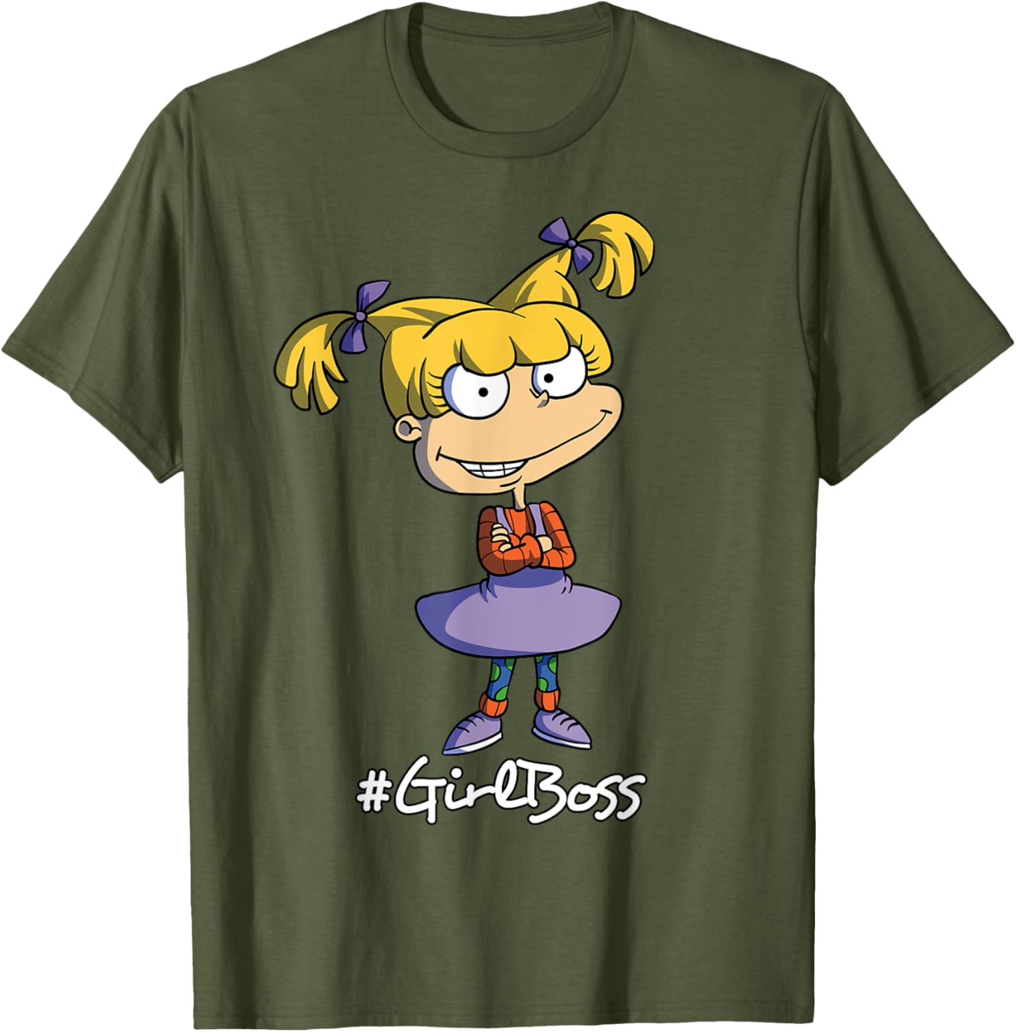 Mademark x Rugrats Angelica Pickles Girl Boss T-Shirt for Kids - 12