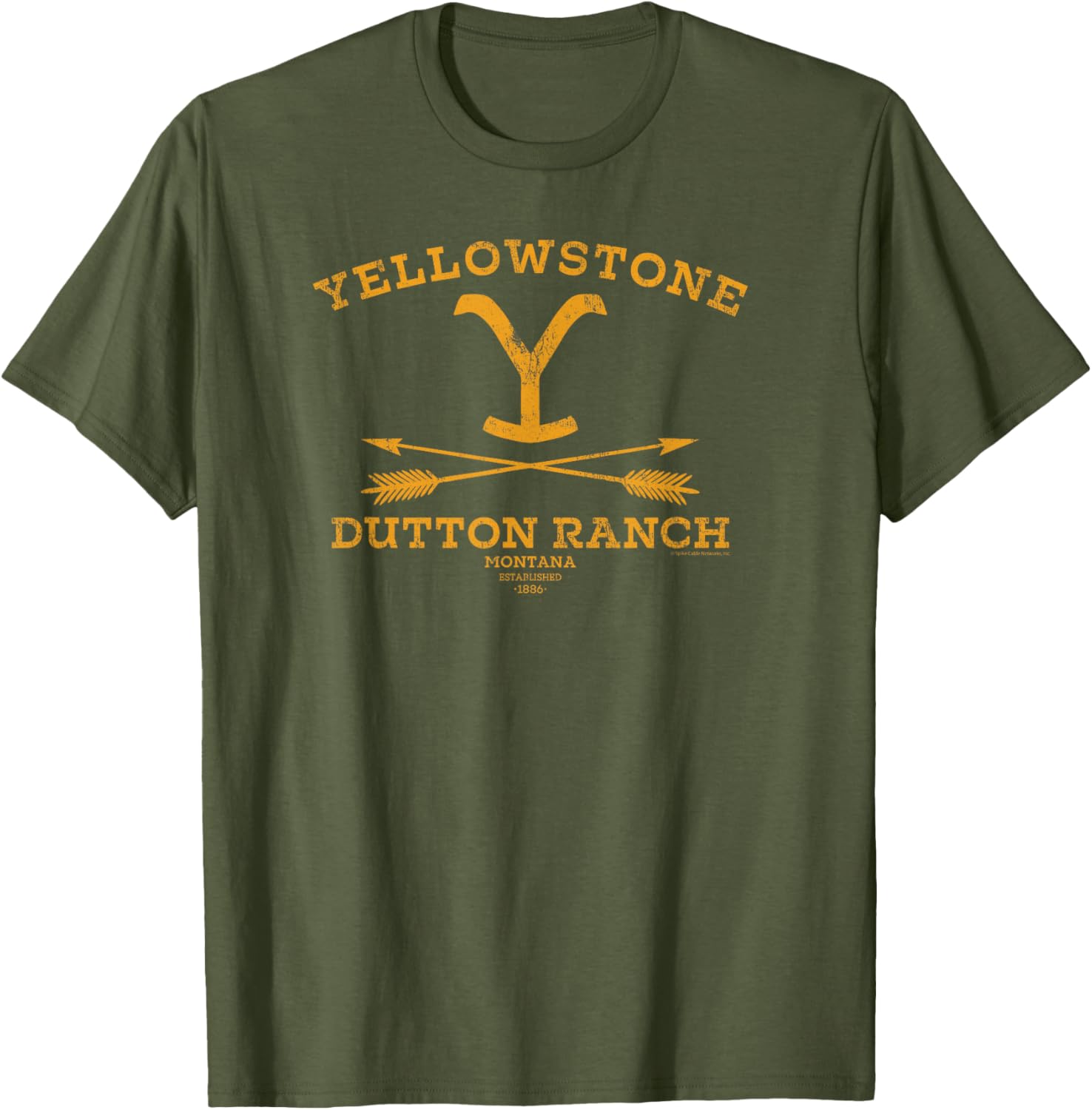 Yellowstone Dutton Ranch Arrows T-Shirt for Women - Black Crew Neck Cotton Blend - 5
