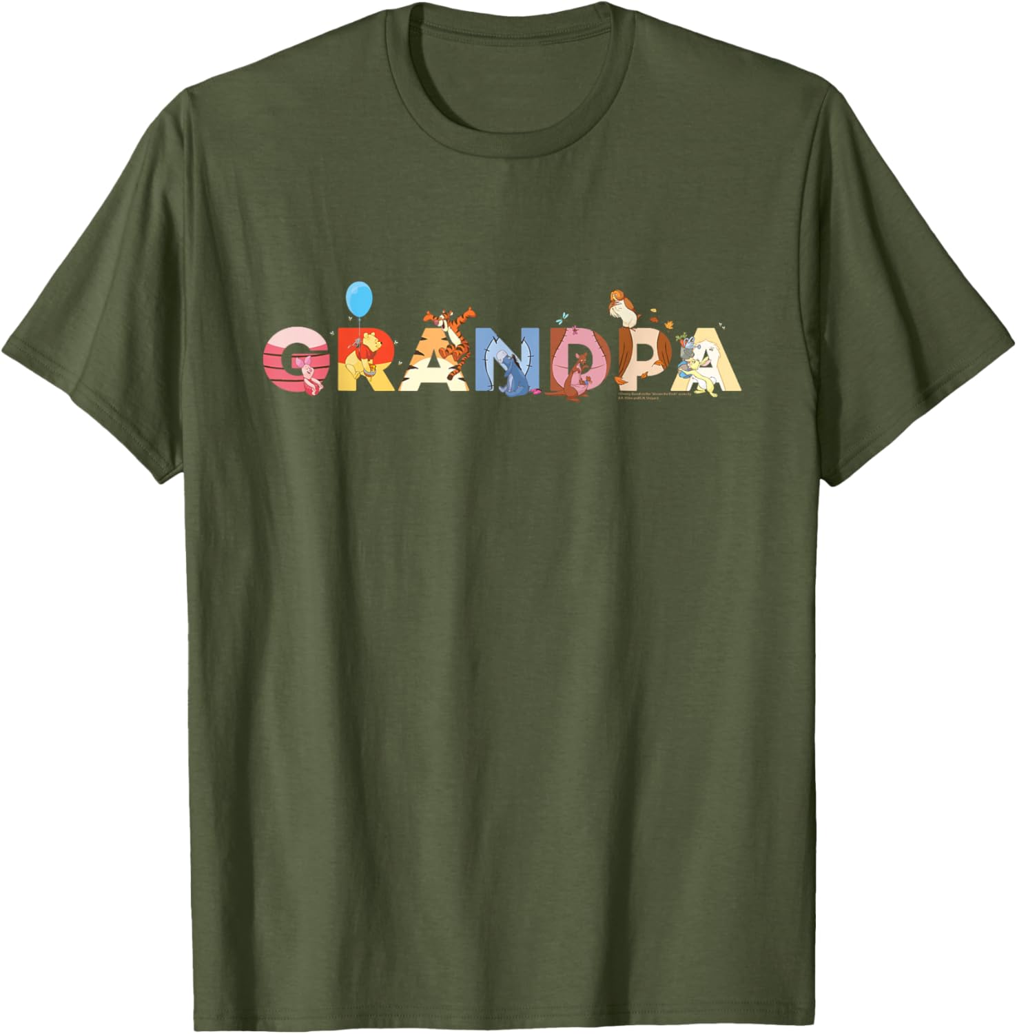 Disney Winnie the Pooh Grandpa Gift Family Trip T-Shirt for All Ages - 7