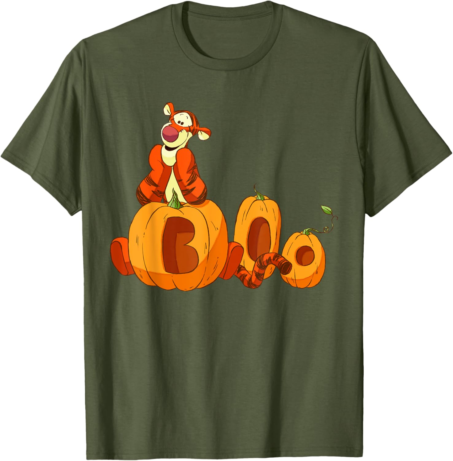 Disney Halloween Tigger Boo Pumpkin T-Shirt for Kids and Adults - 1