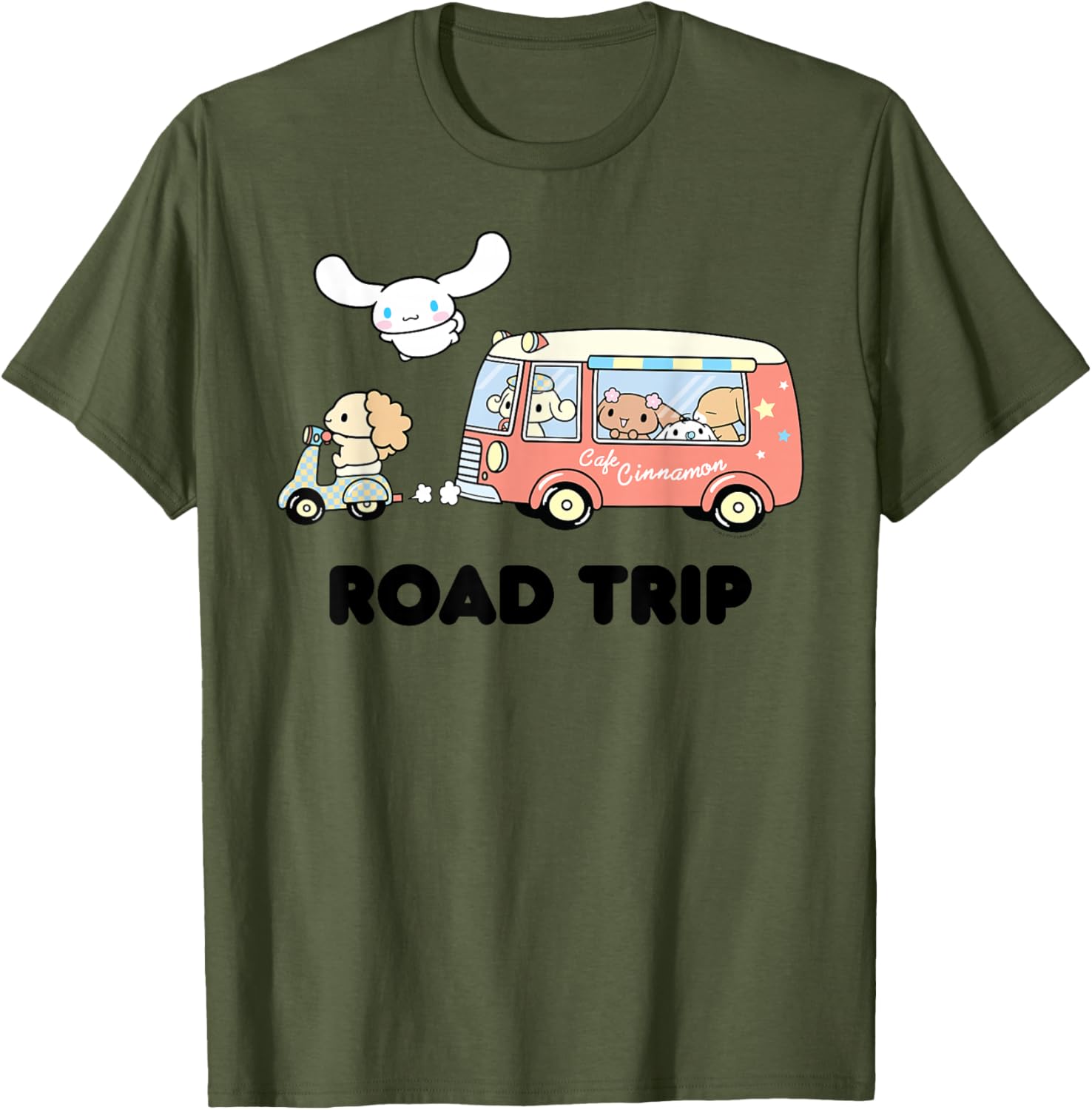Cute Cinnamoroll Road Trip T-Shirt for Fun Adventures and Travel - 2