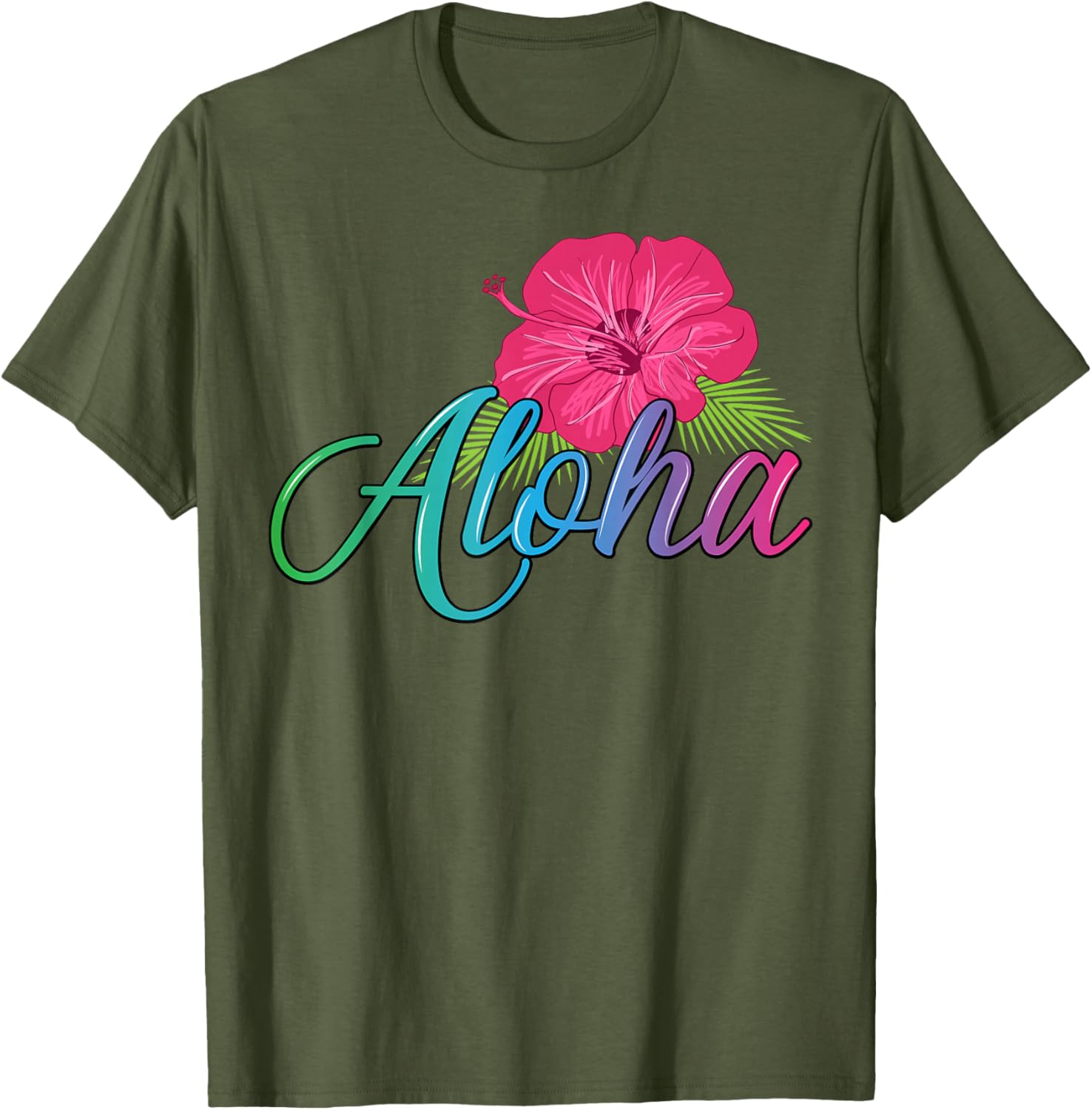 Aloha Hawaii T-Shirt with Aloha Flower Spirit - Casual Island Style - 14