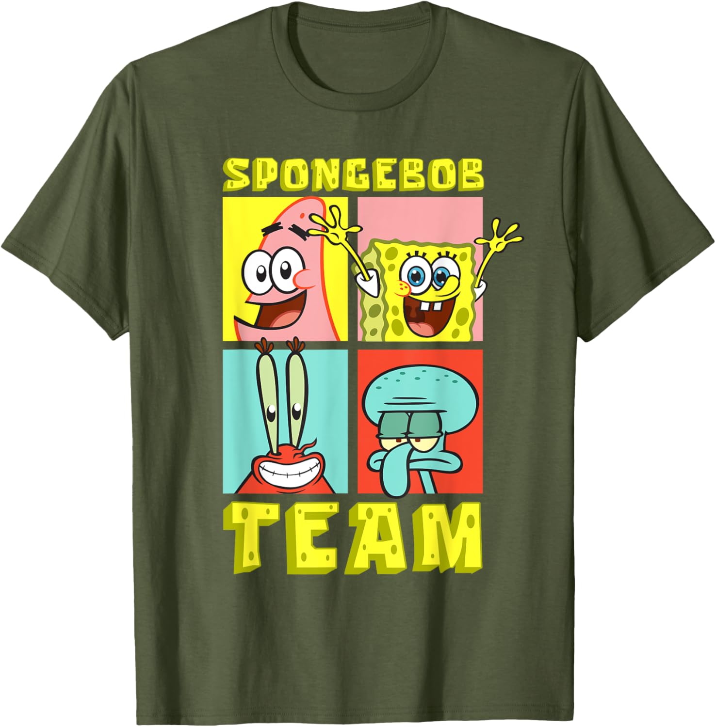 Mademark SpongeBob SquarePants Birthday T-Shirt with Team SpongeBob Design - 16