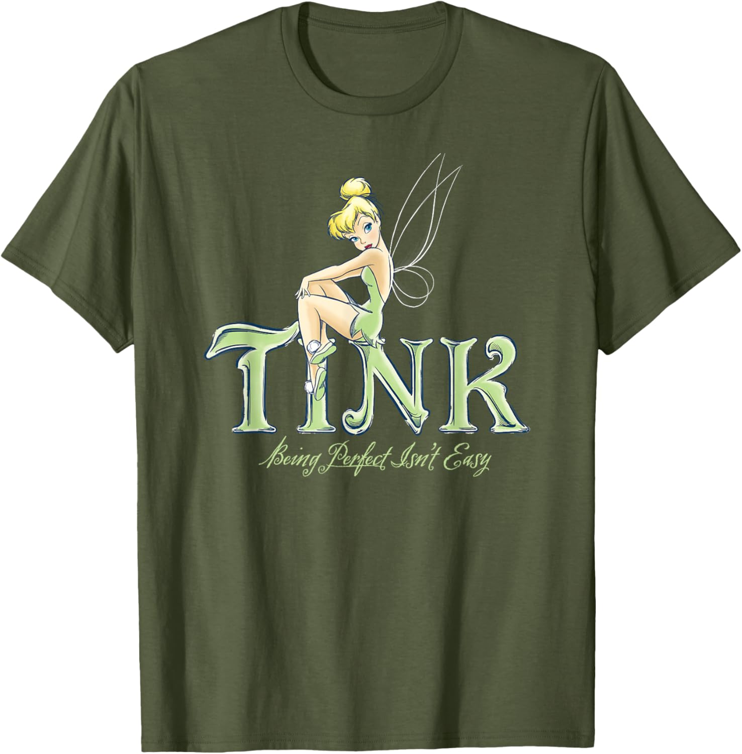 Disney Tinker Bell Perfect Isn't Easy T-Shirt - Cute Peter Pan Apparel - 20