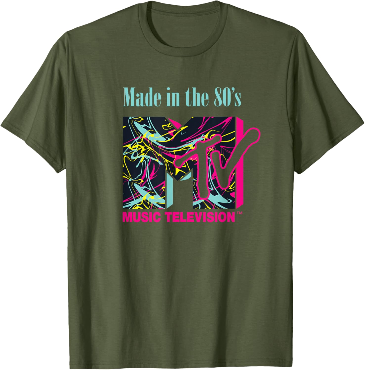 Mademark x MTV Funky New Wave Lines Logo T-Shirt for Trendy Style - 1