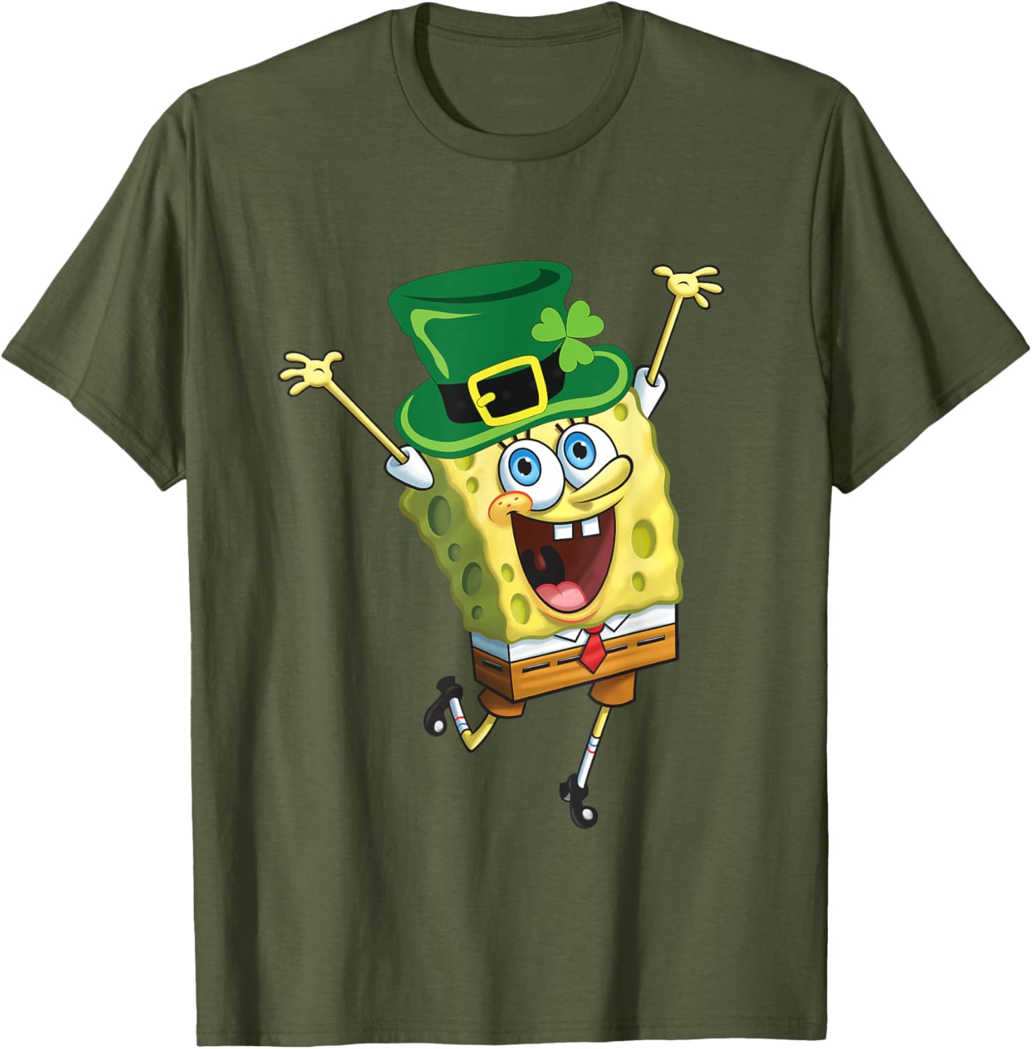 SpongeBob SquarePants St Patricks Day T-Shirt for Fun Festive Style - 5