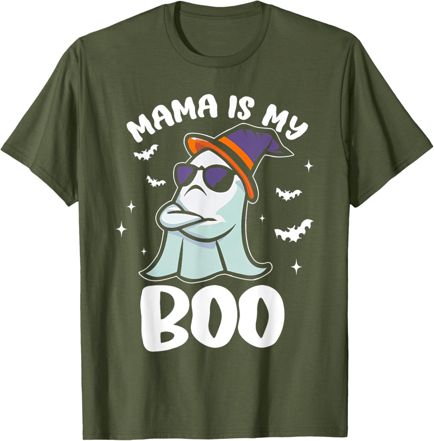 Groovy Mama Is My Boo Halloween T-Shirt for Toddlers and Kids - 7