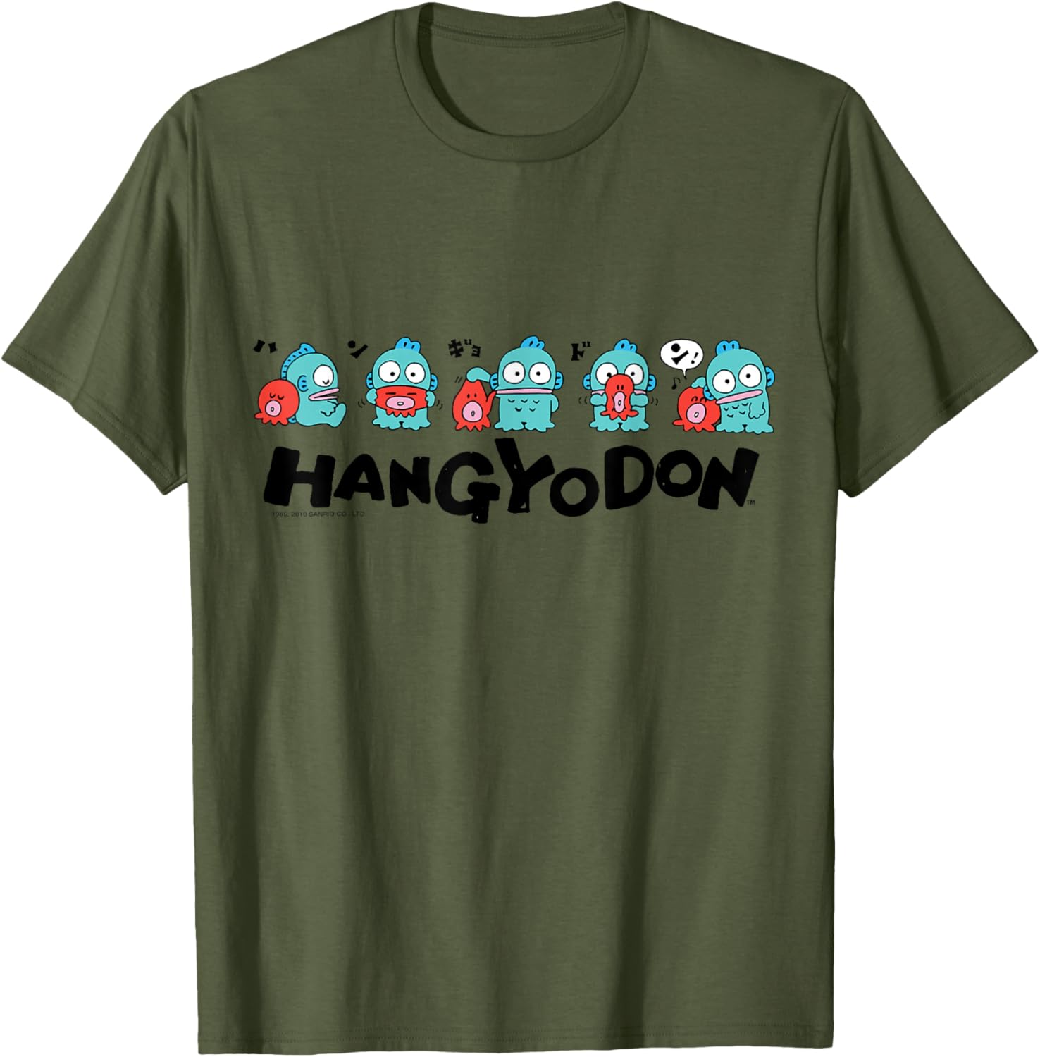 Sanrio Hangyodon and Friends T-Shirt Cute Graphic Tee for Fans - 5