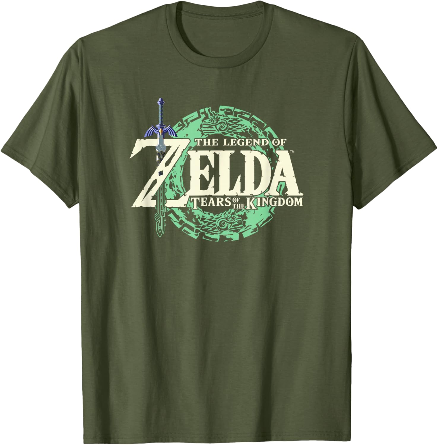 Legend of Zelda Tears of the Kingdom Official Logo Black T-Shirt Small - 3