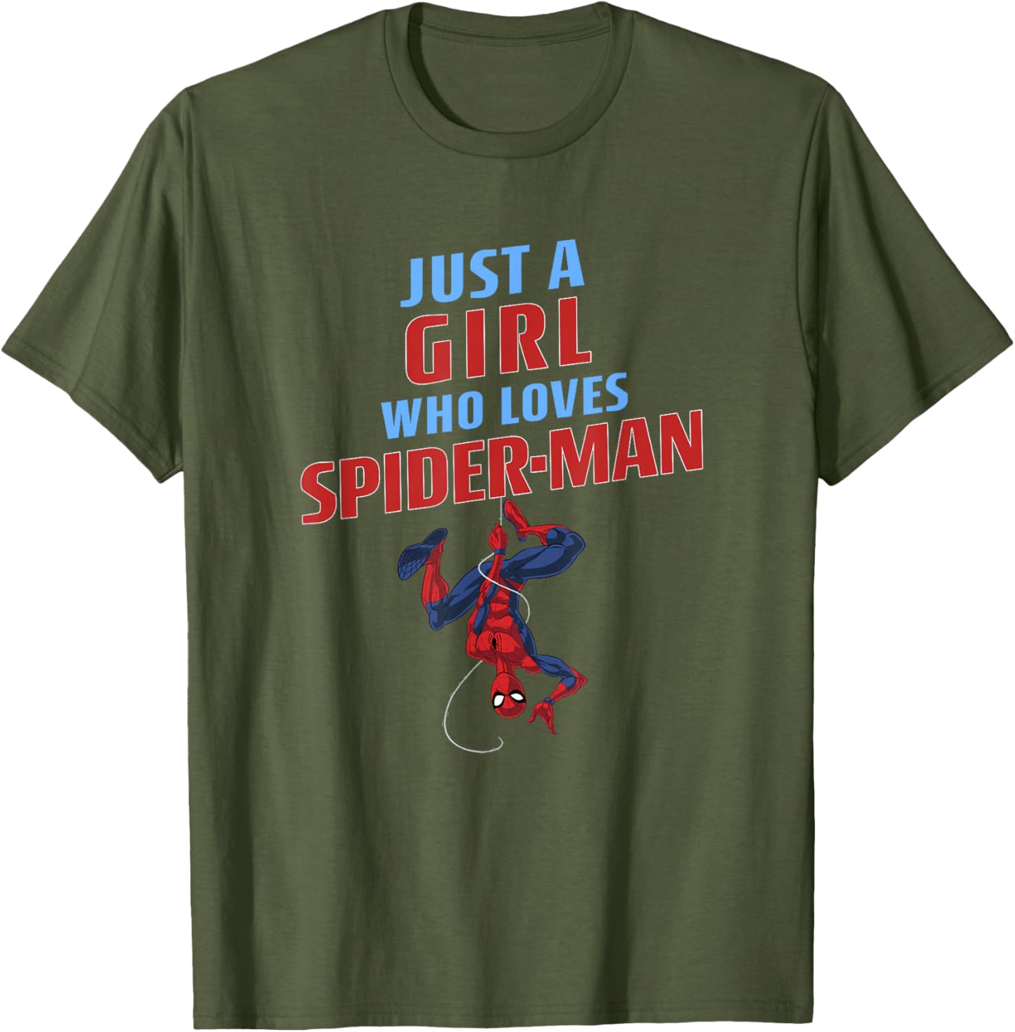 Just A Girl Who Loves Spider-Man T-Shirt - Classic Marvel Apparel - 5