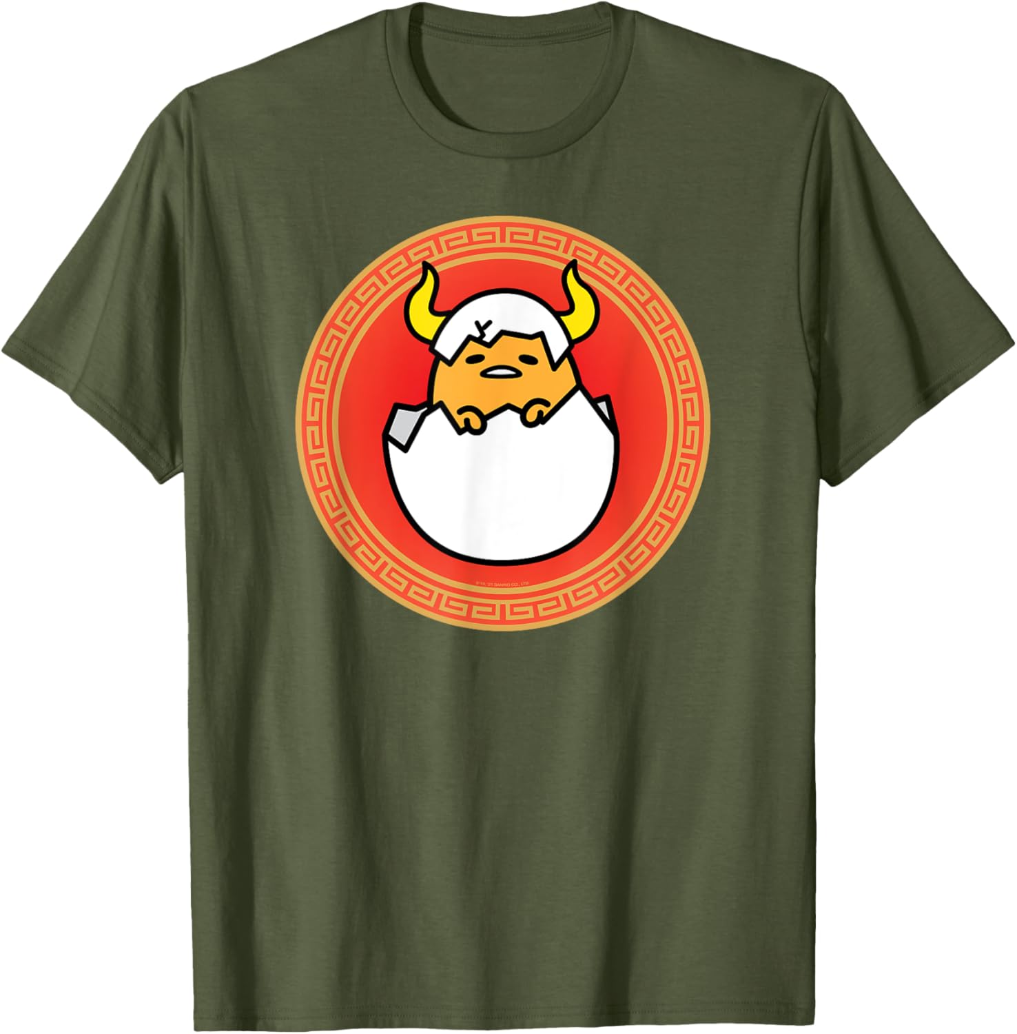 Gudetama Year of the Ox 2021 Lunar New Year T-Shirt for Fun Fashion - 6