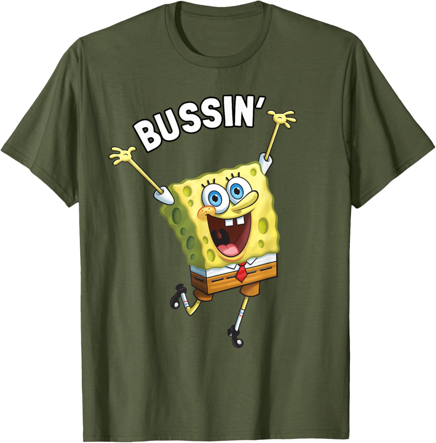 Mademark SpongeBob SquarePants Bussin T-Shirt for Fun and Fashion - 16