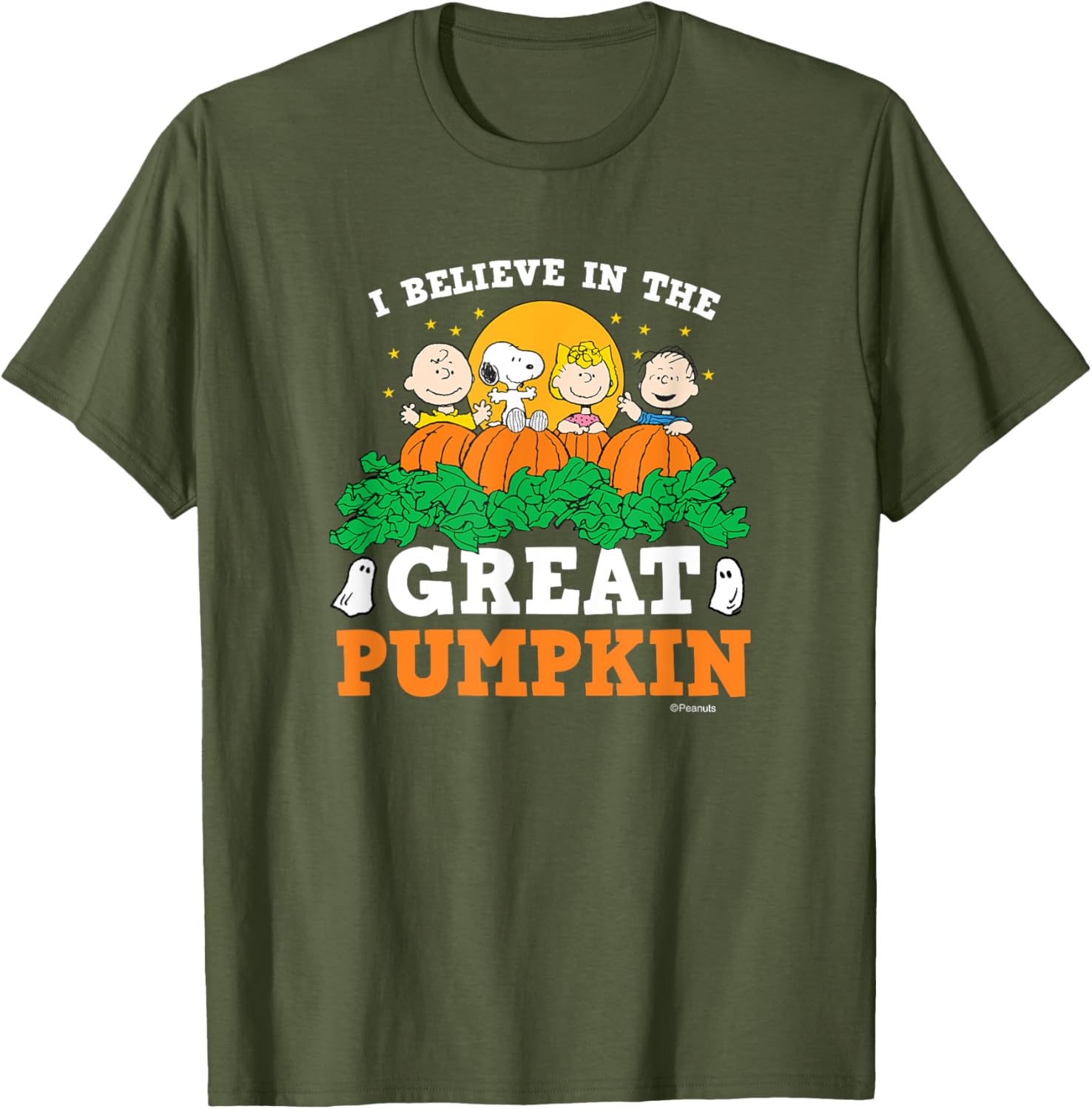 Peanuts I Believe In The Great Pumpkin T-Shirt for Halloween Fun - 7