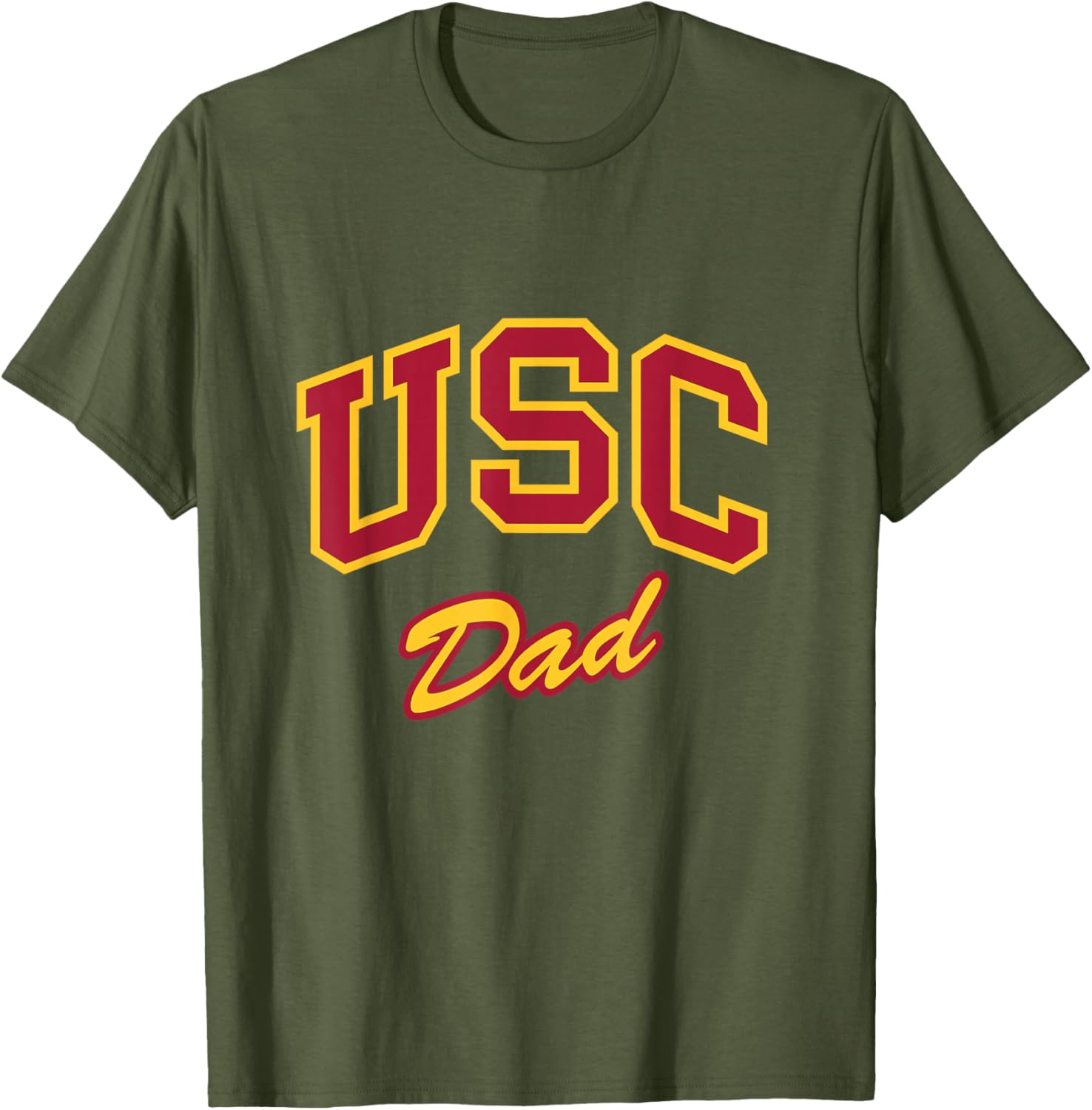USC Dad Retro Script Style T-Shirt for Sports Fans and Outdoors Fun - 2