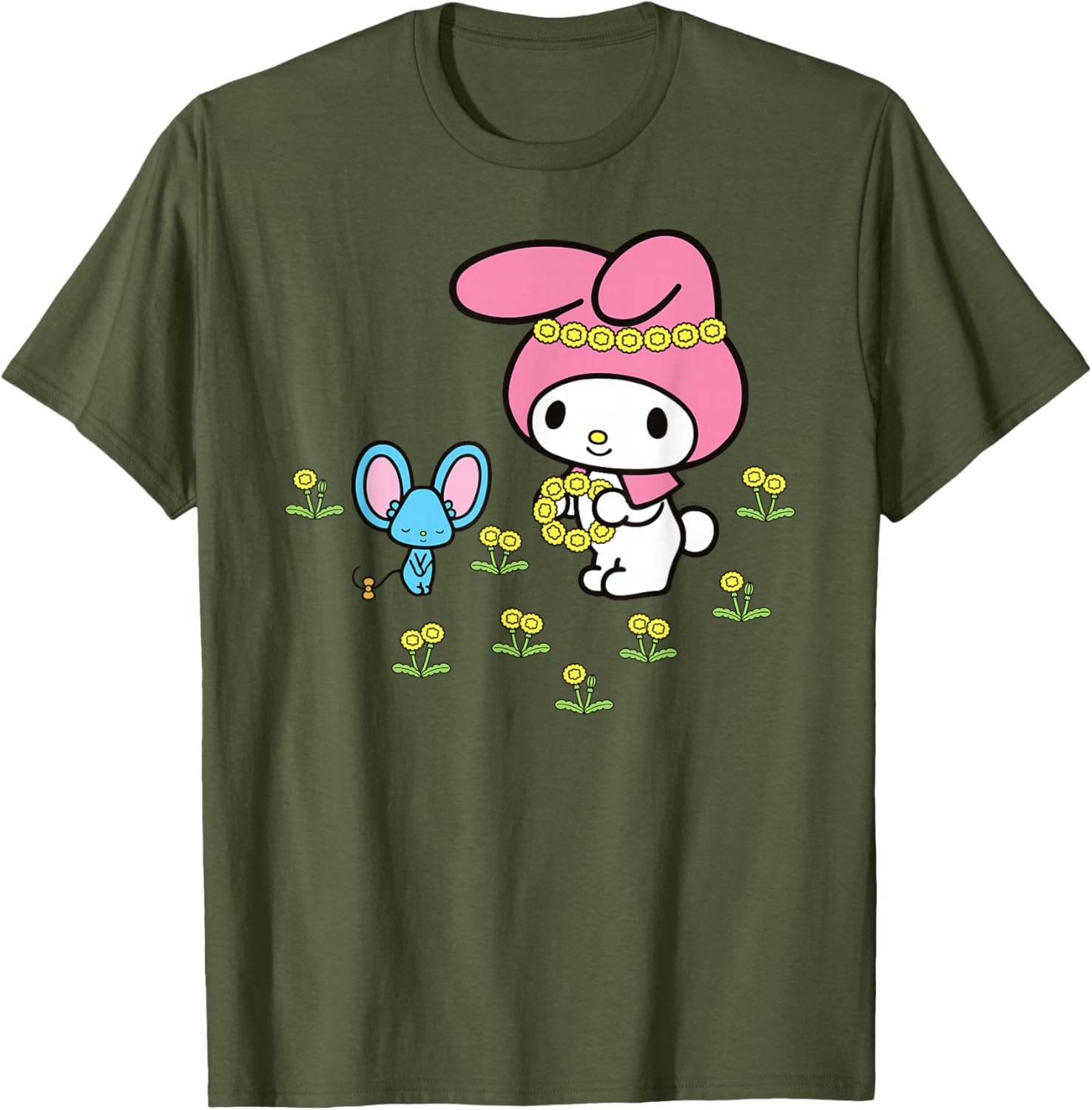My Melody Flower Crown T-Shirt for Fun and Stylish Outfits - 19