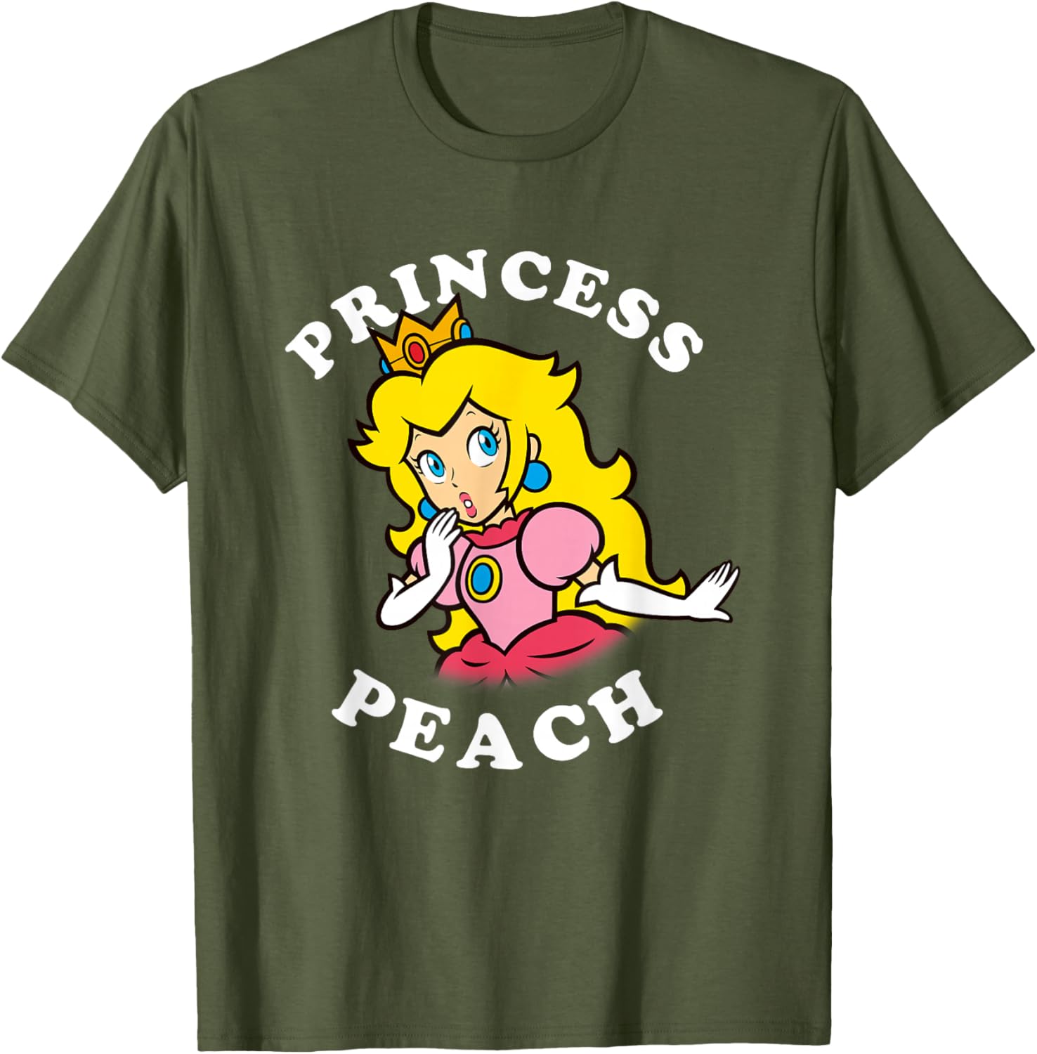 Super Mario Princess Peach Big Portrait T-Shirt for Fans and Collectors - 11