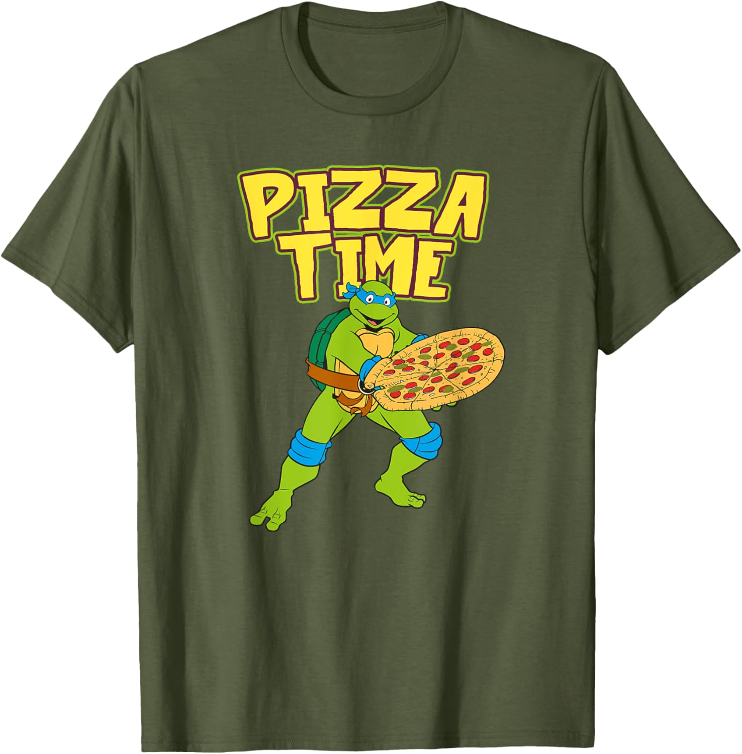 Mademark Teenage Mutant Ninja Turtles Leonardo Pizza Time T-Shirt - 6