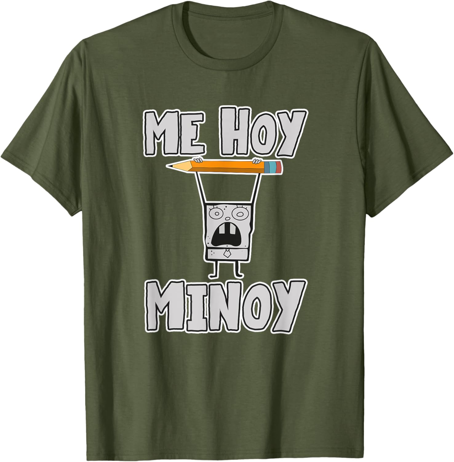 Mademark DoodleBob Me Hoy Minoy T-Shirt - Fun SpongeBob Apparel - 10