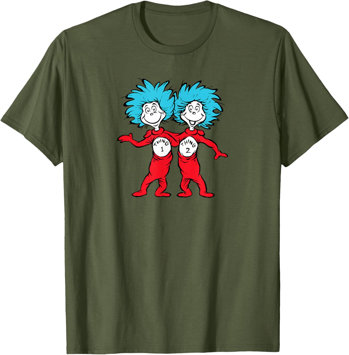 Dr. Seuss Thing 1 Thing 2 Buddies T-Shirt for Fun Lovers and Kids - 4