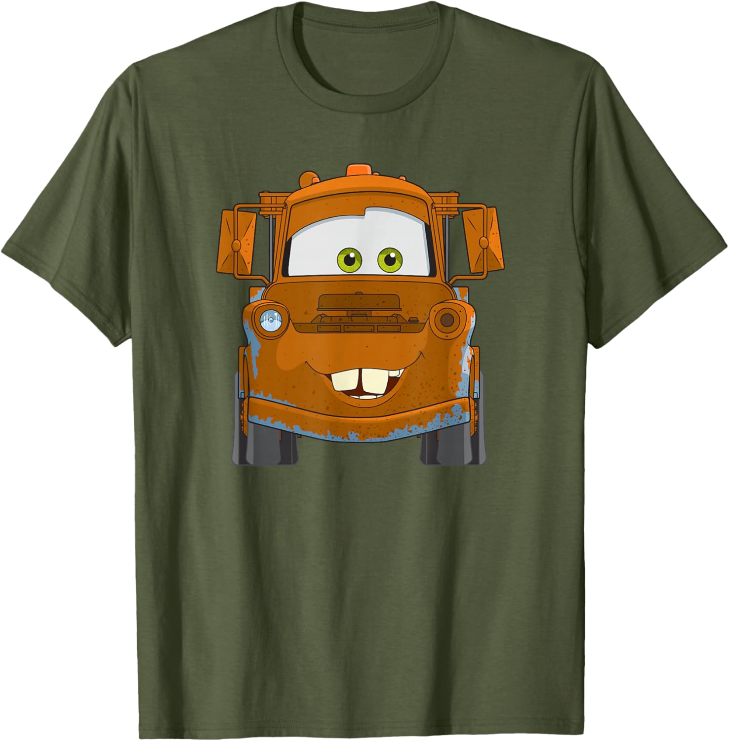 Disney Pixar Cars Mater Big Truck Face T-Shirt for Kids and Adults - 11
