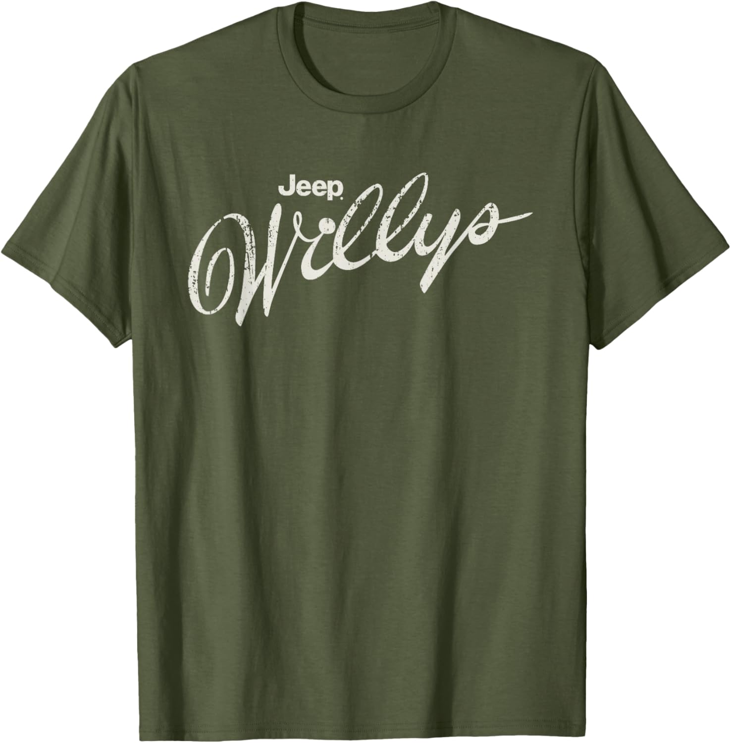 Vintage Jeep Willys Script Logo T-Shirt for Car Enthusiasts and Adventurers - 12