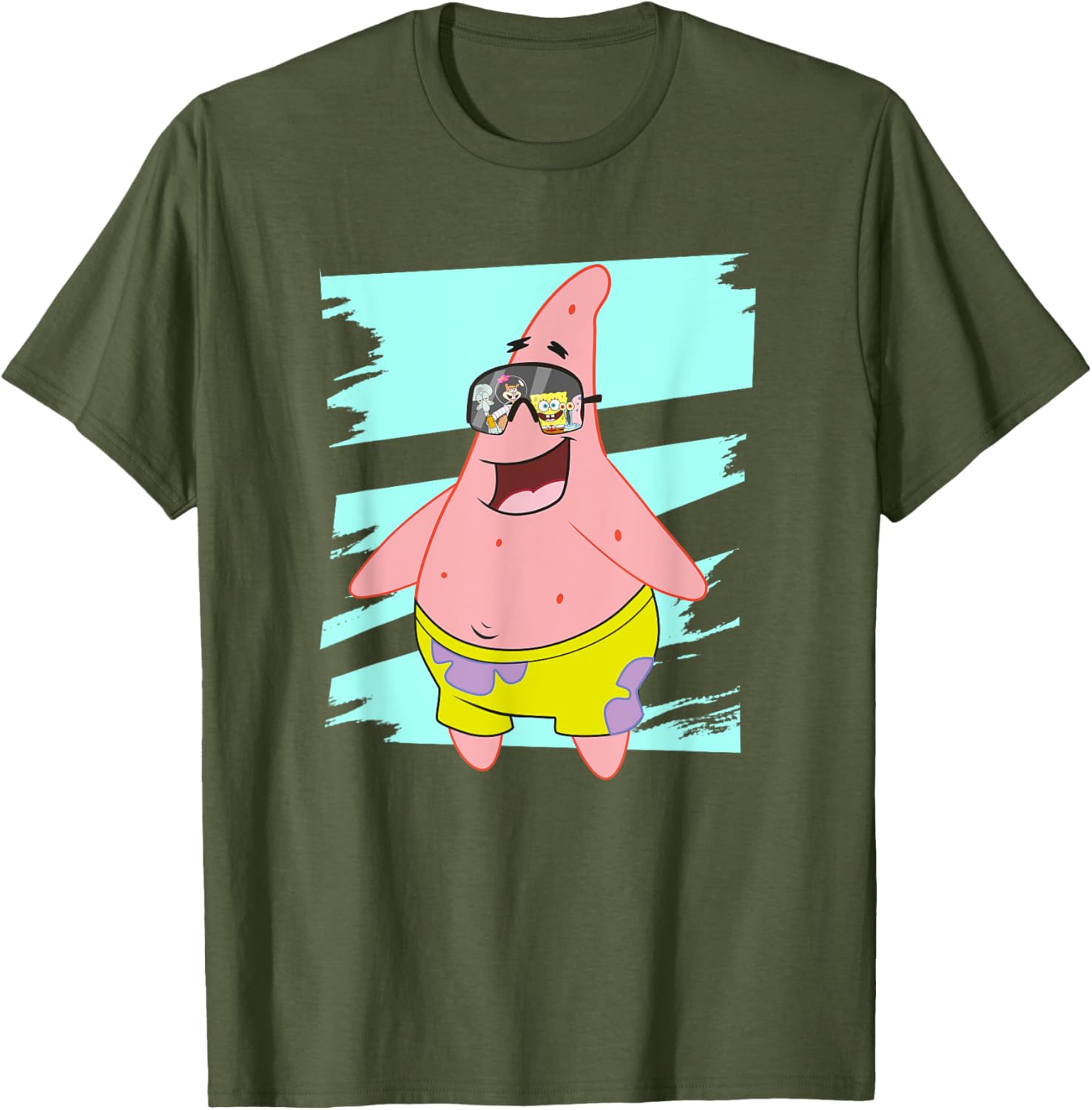 Mademark Patrick Star Sunglasses T-Shirt Fun SpongeBob SquarePants Apparel - 2