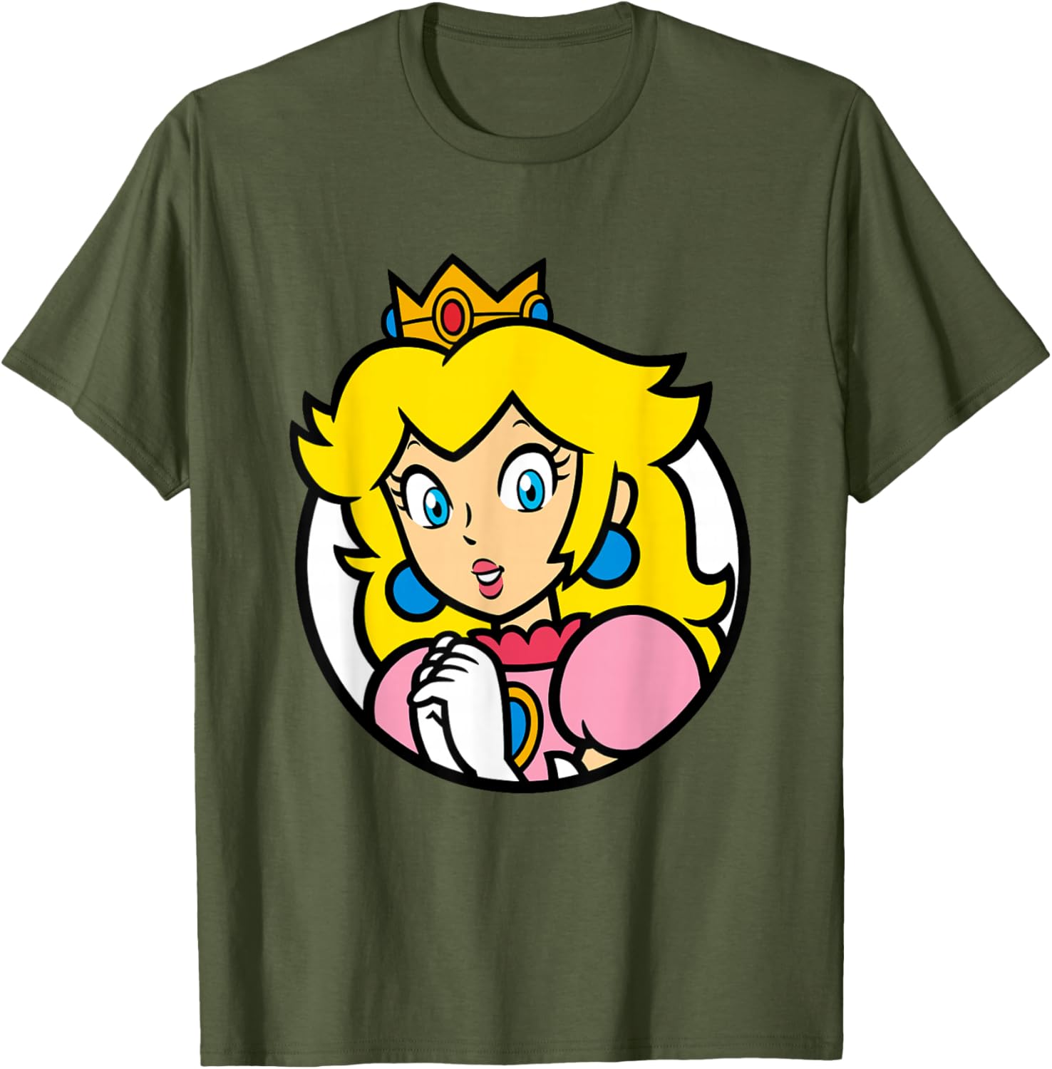 Super Mario Bros Princess Peach Portrait T-Shirt for Fans and Gamers - 7