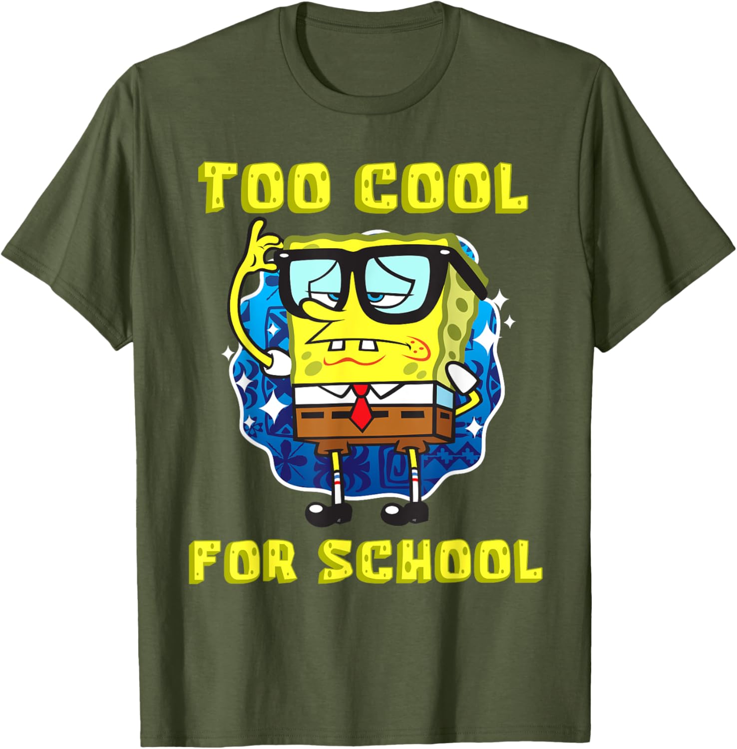 Mademark SpongeBob SquarePants Cool Glasses T-Shirt for Kids - 15