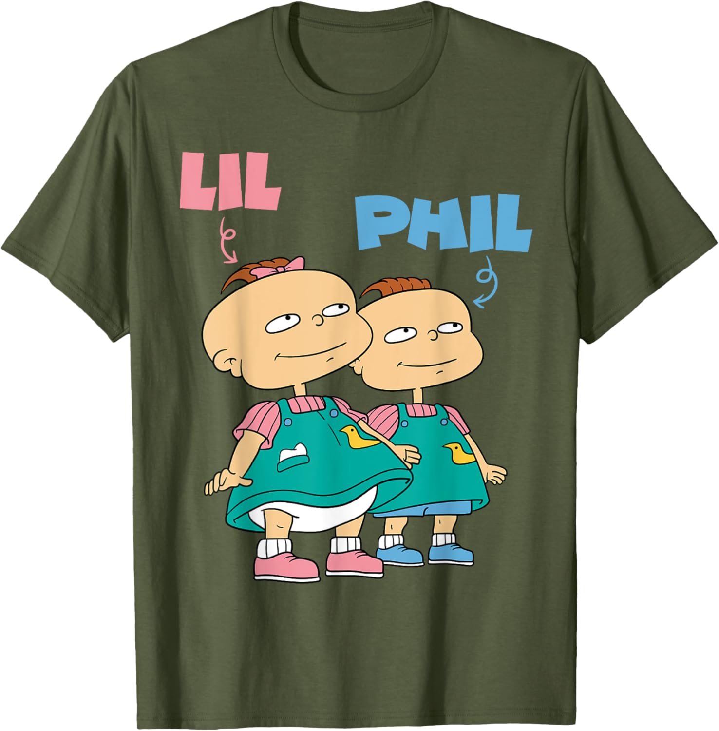 Mademark x Rugrats Lil and Phil Devil Twins T-Shirt for Kids and Adults - 7