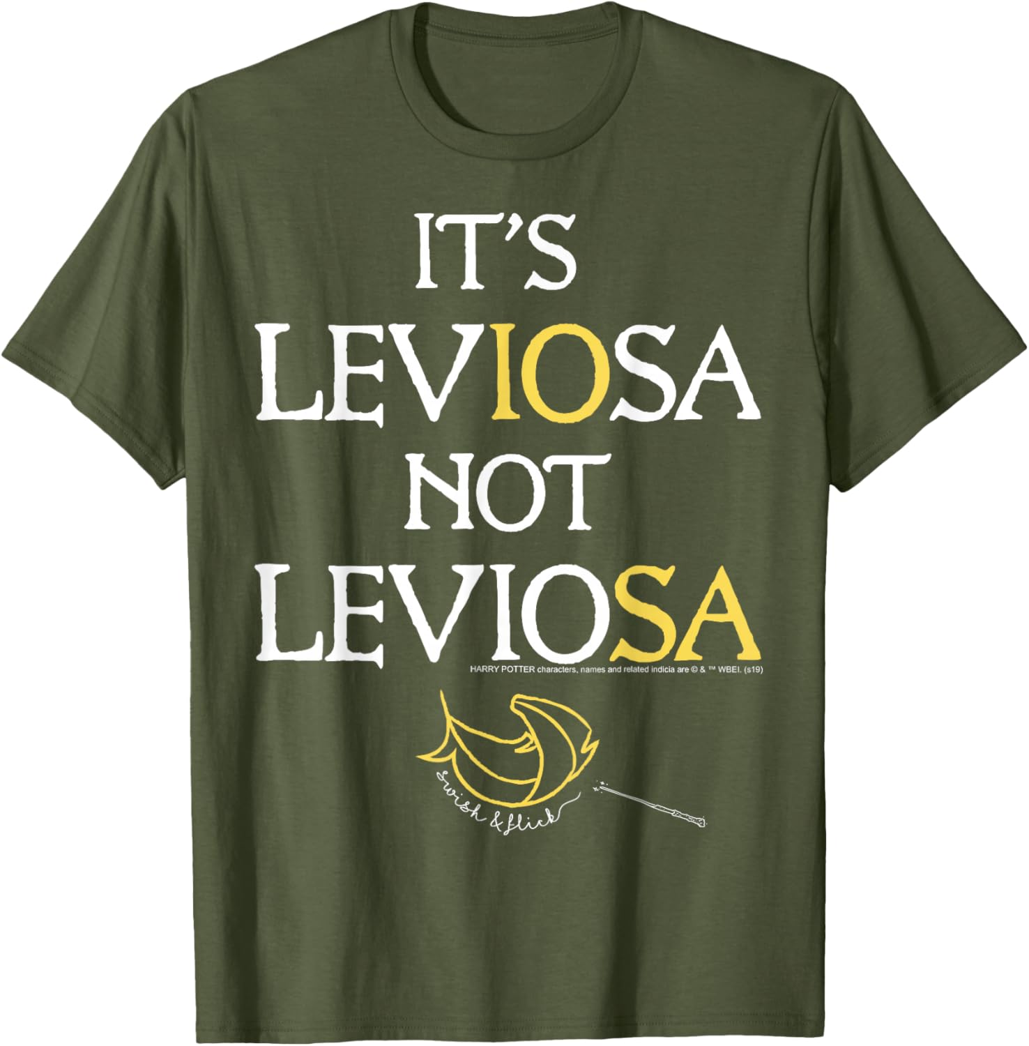 Harry Potter Leviosa Magic Feather Logo T-Shirt for Fans and Wizards - 6