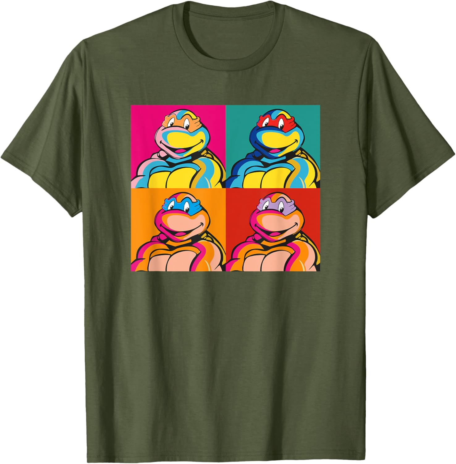 Mademark x TMNT Pop Art T-Shirt Featuring Donatello Michelangelo Leonardo - 6