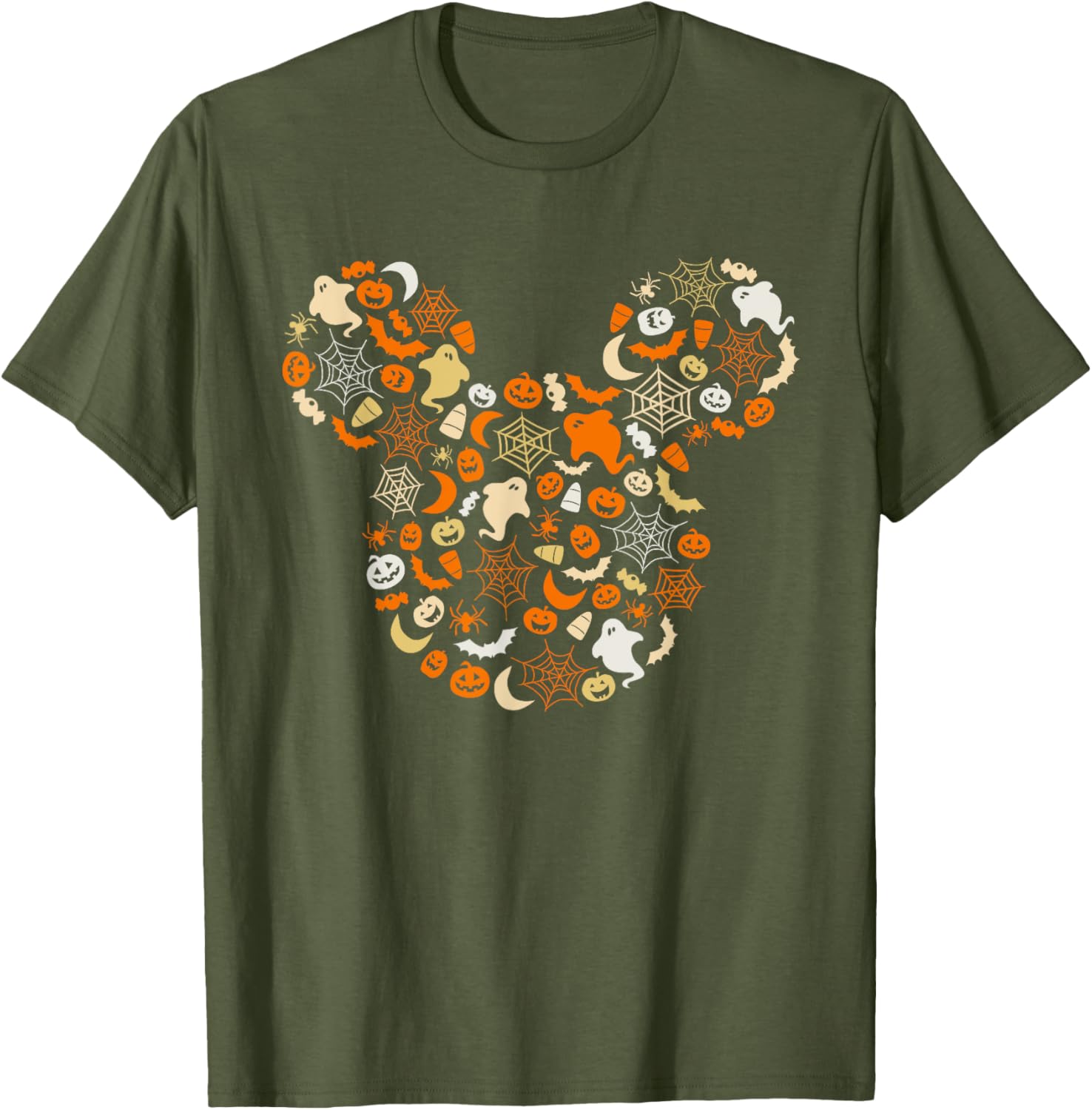 Disney Mickey Mouse Halloween T-Shirt with Ghosts Pumpkins and Spiders - 9