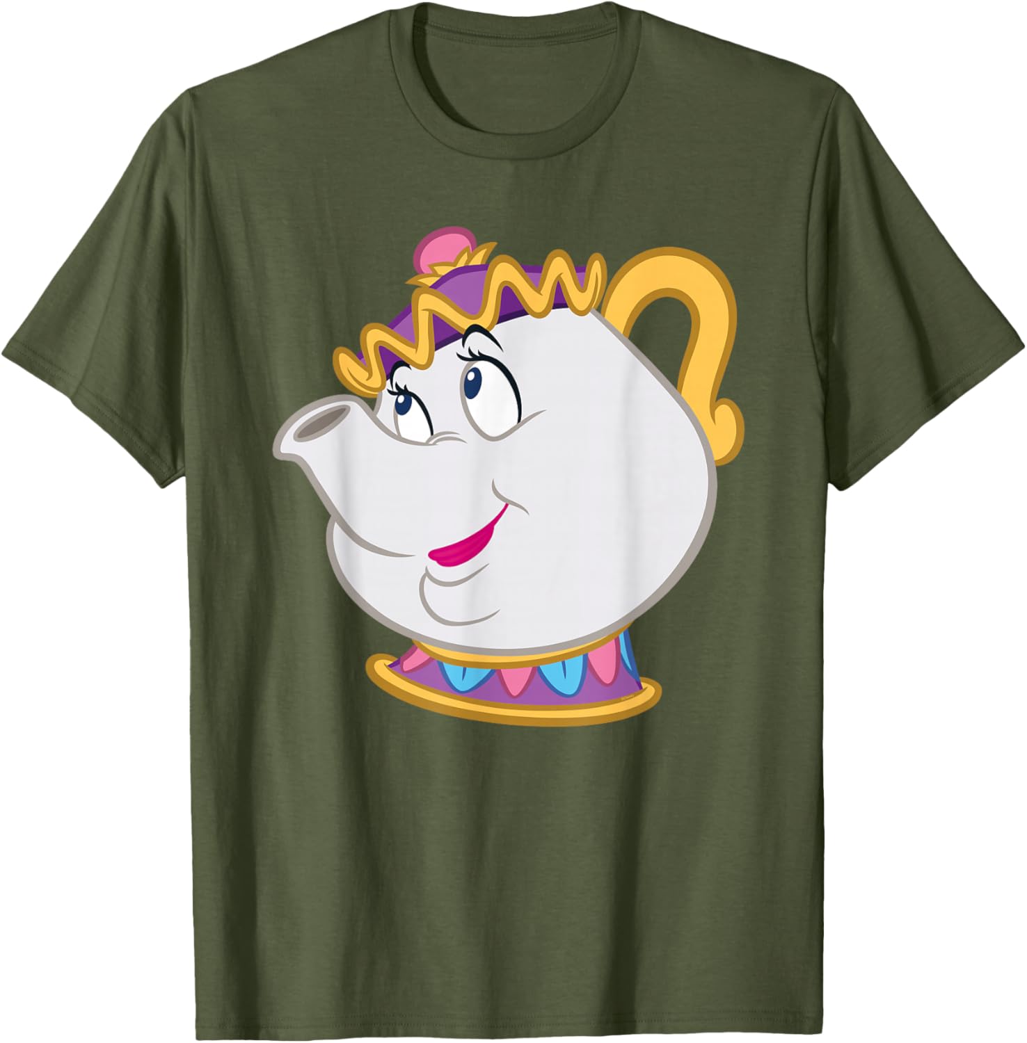 Disney Beauty and the Beast Mrs. Potts Big Face Costume T-Shirt for Fans - 7