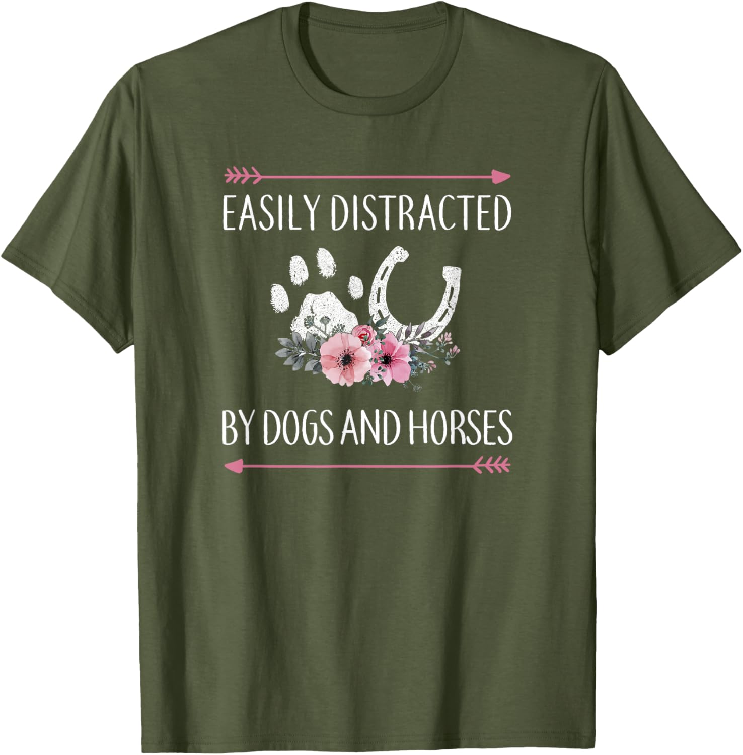 Horse Lover T-Shirt for Women, Teens, and Girls - Cute Horse Design - 11