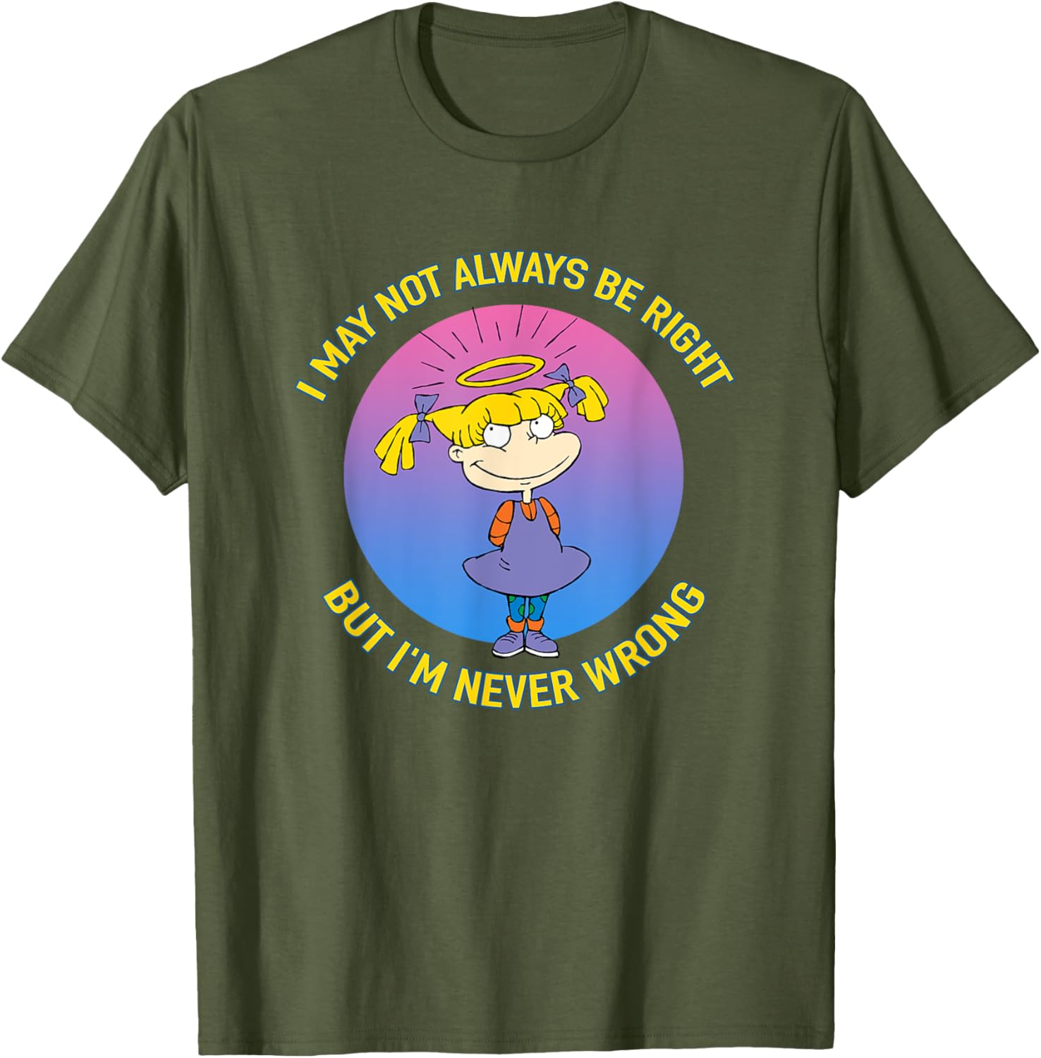 Mademark x Rugrats Angelica Never Wrong T-Shirt for Fun Fashion Fans - 3