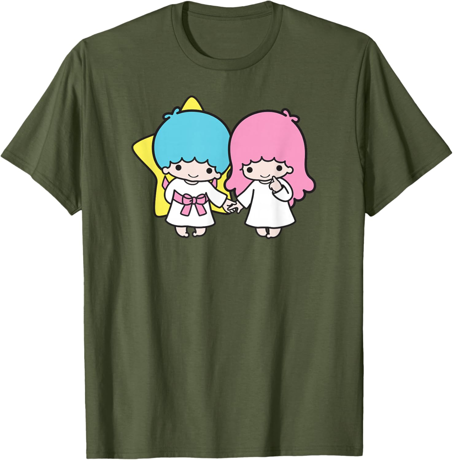 Adorable Little Twin Stars Holding Hands T-Shirt for Kids and Adults - 14