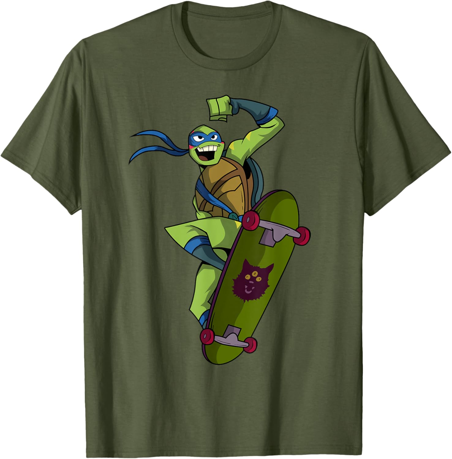 Mademark Teenage Mutant Ninja Turtles Leonardo Skateboard T-Shirt for Kids - 10