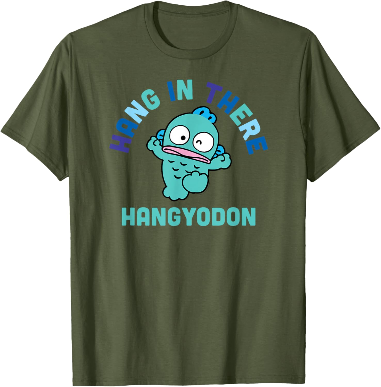 Hangyodon Hang in There T-Shirt Cute Graphic Tee for Everyday Wear - 9