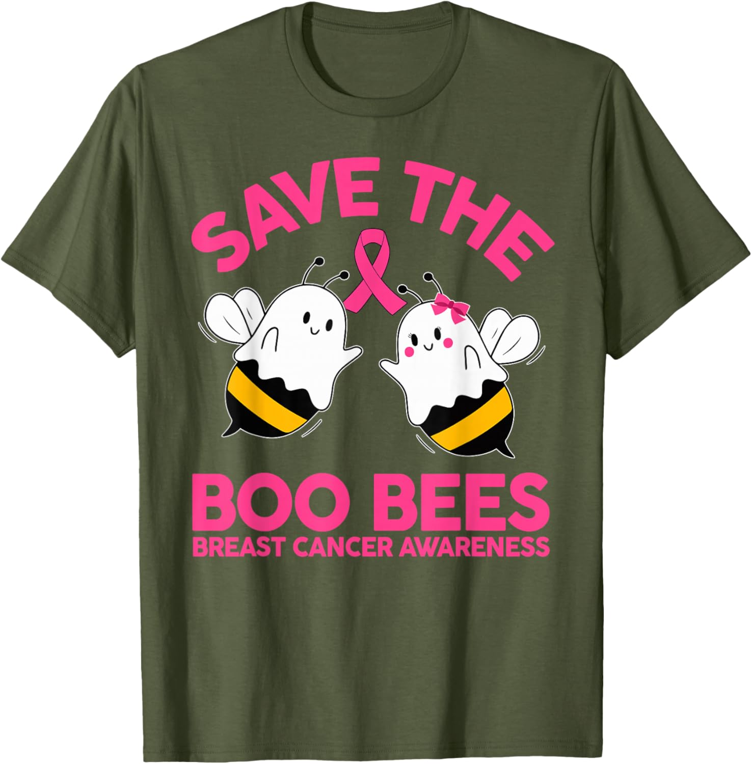 Save The Boobees Breast Cancer Halloween T-Shirt for Women - 11